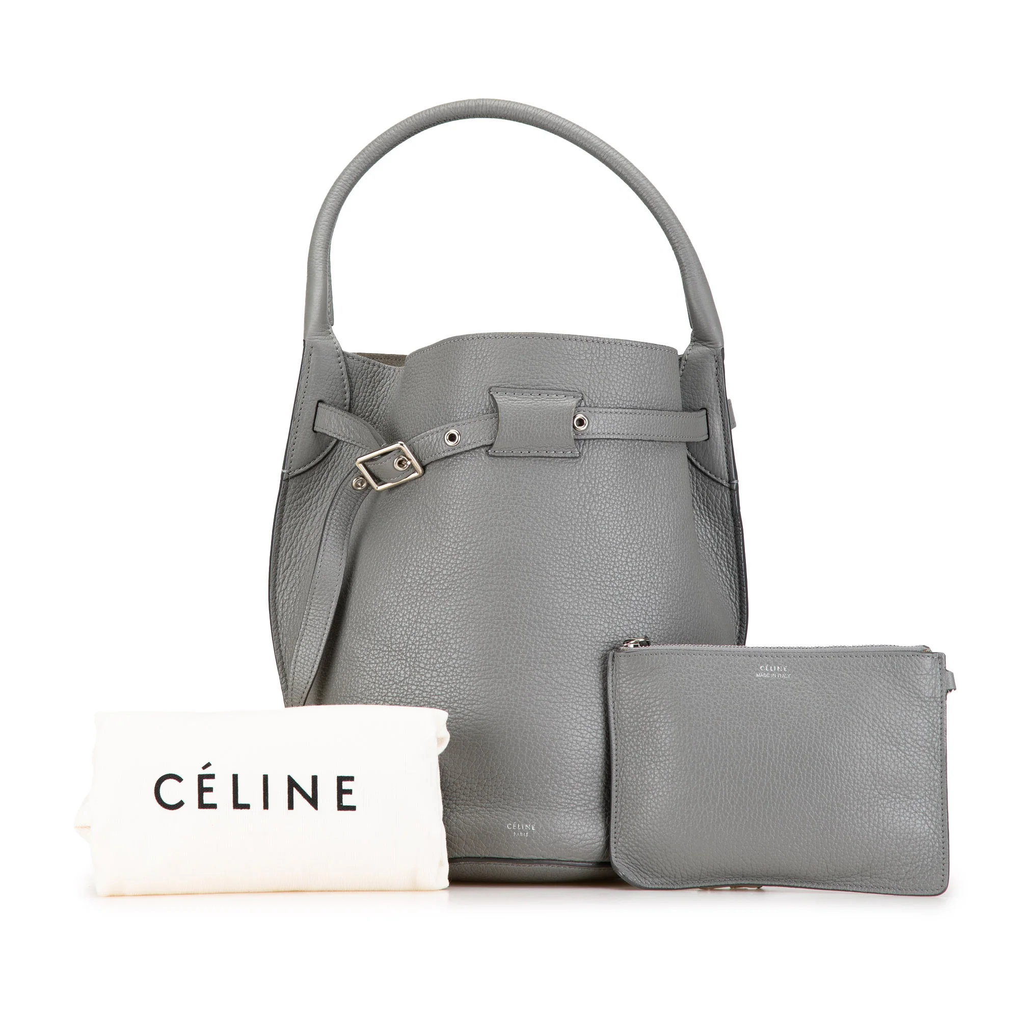 Celine | Pre-Owned Leather Big Bag Bucket - I | Beige - Image 6