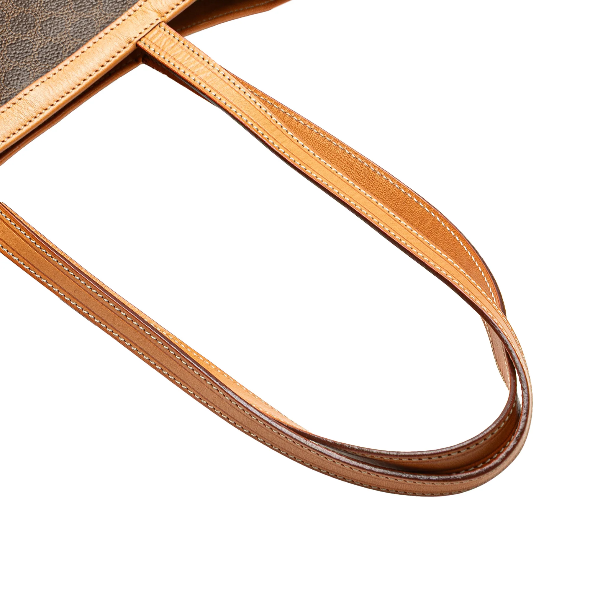 Celine | Pre-Owned Macadam Coated Canvas Tote | Brown - Image 4