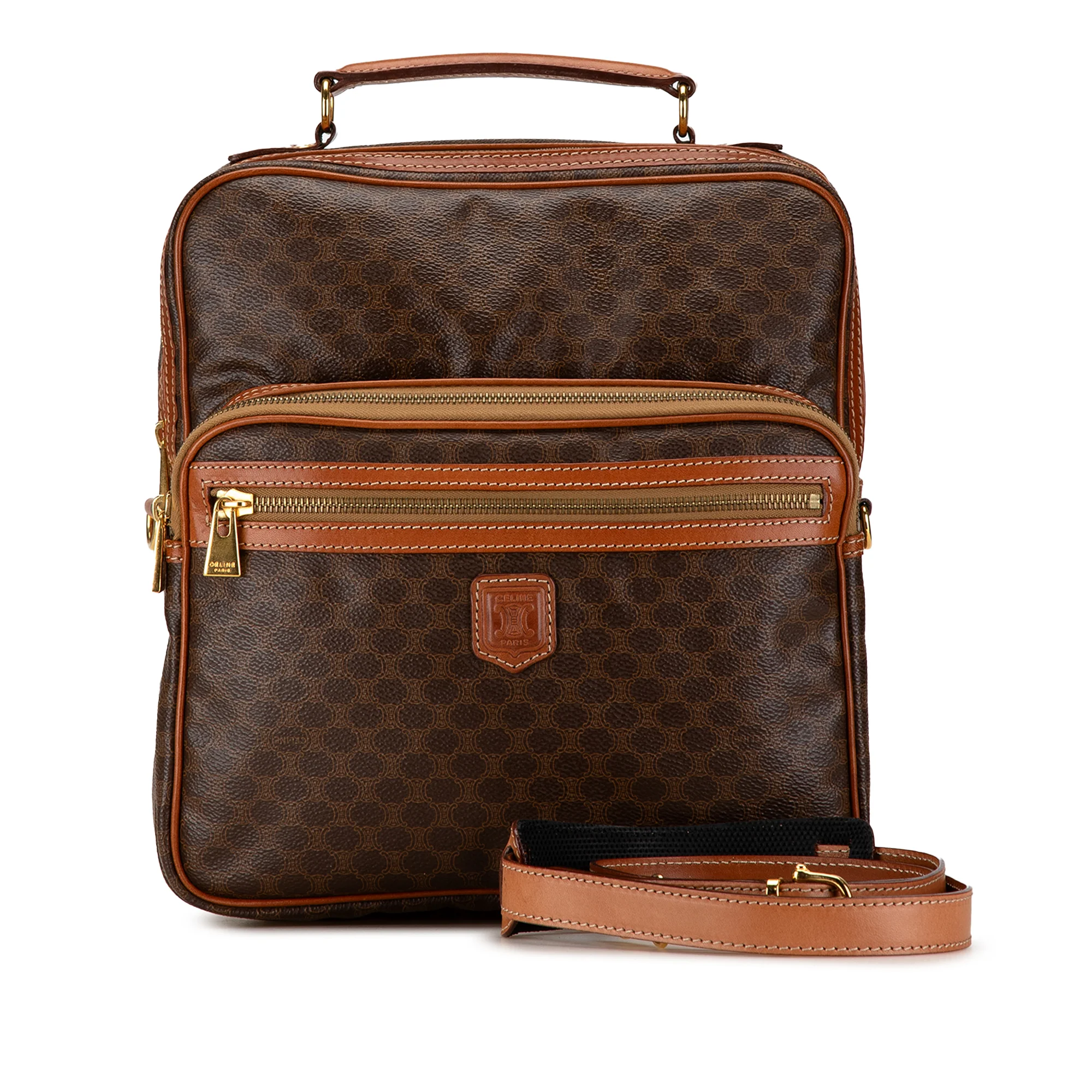 Celine | Pre-Owned Macadam Satchel | Brown - Image 6