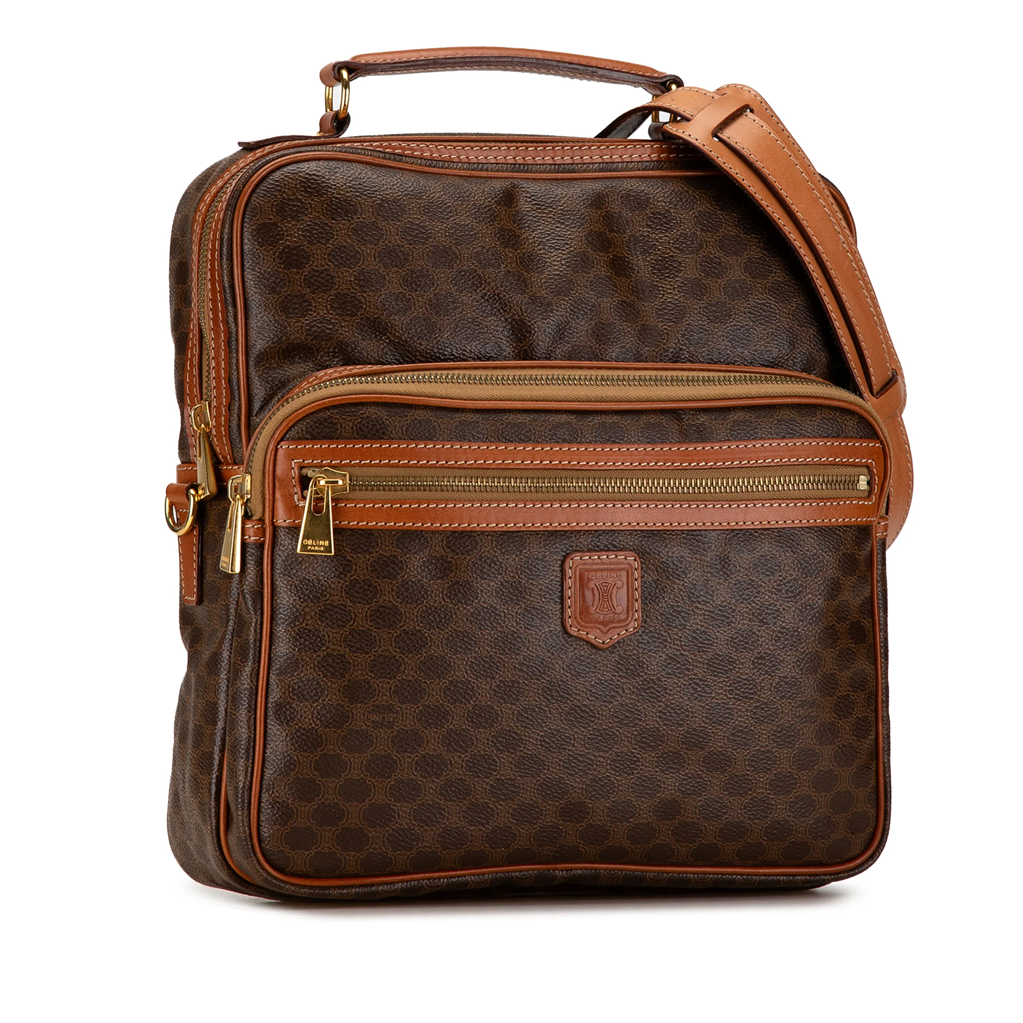 Celine | Pre-Owned Macadam Satchel | Brown - Image 7
