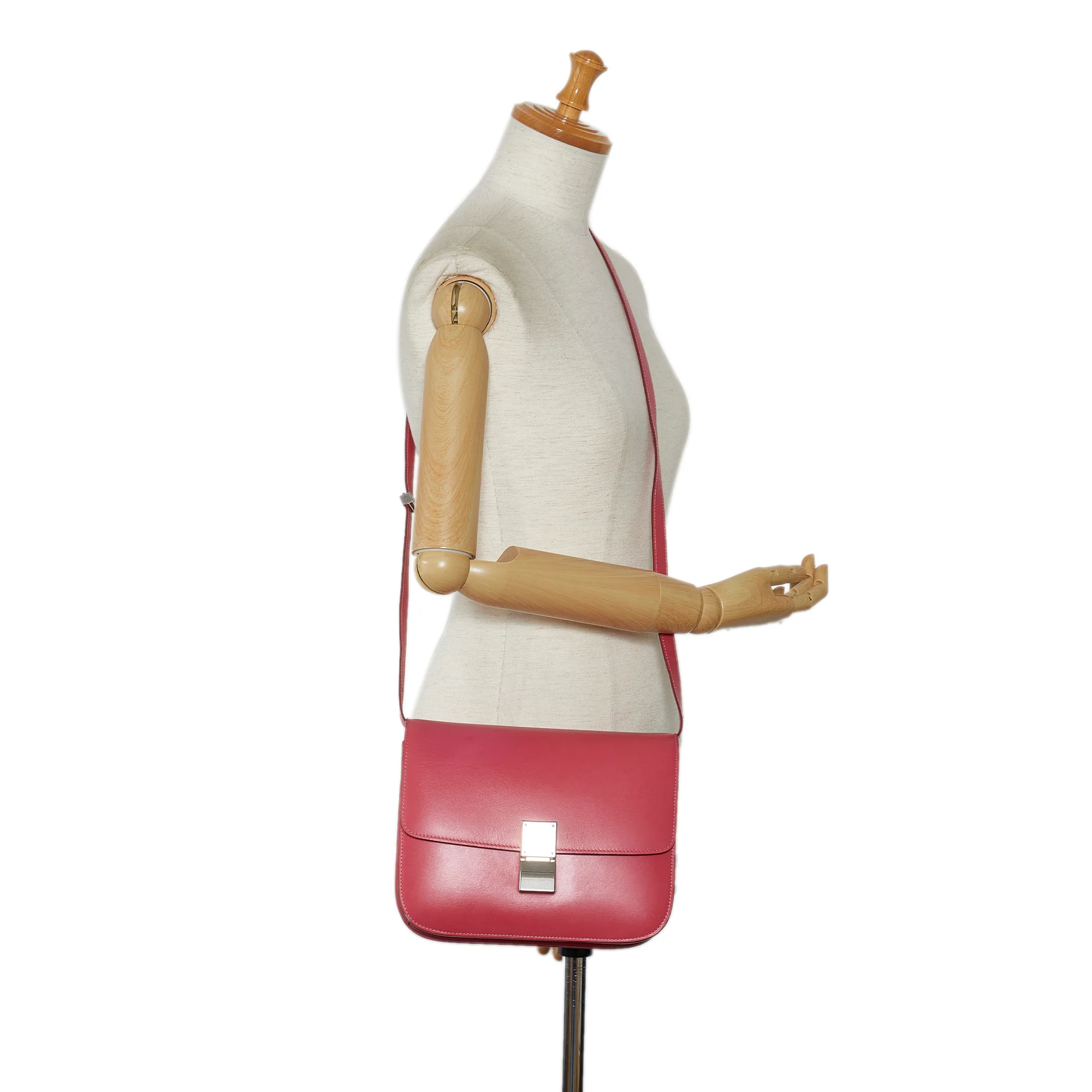 Celine | Pre-Owned Medium Calfskin Classic Box | Pink/Blush - Image 9