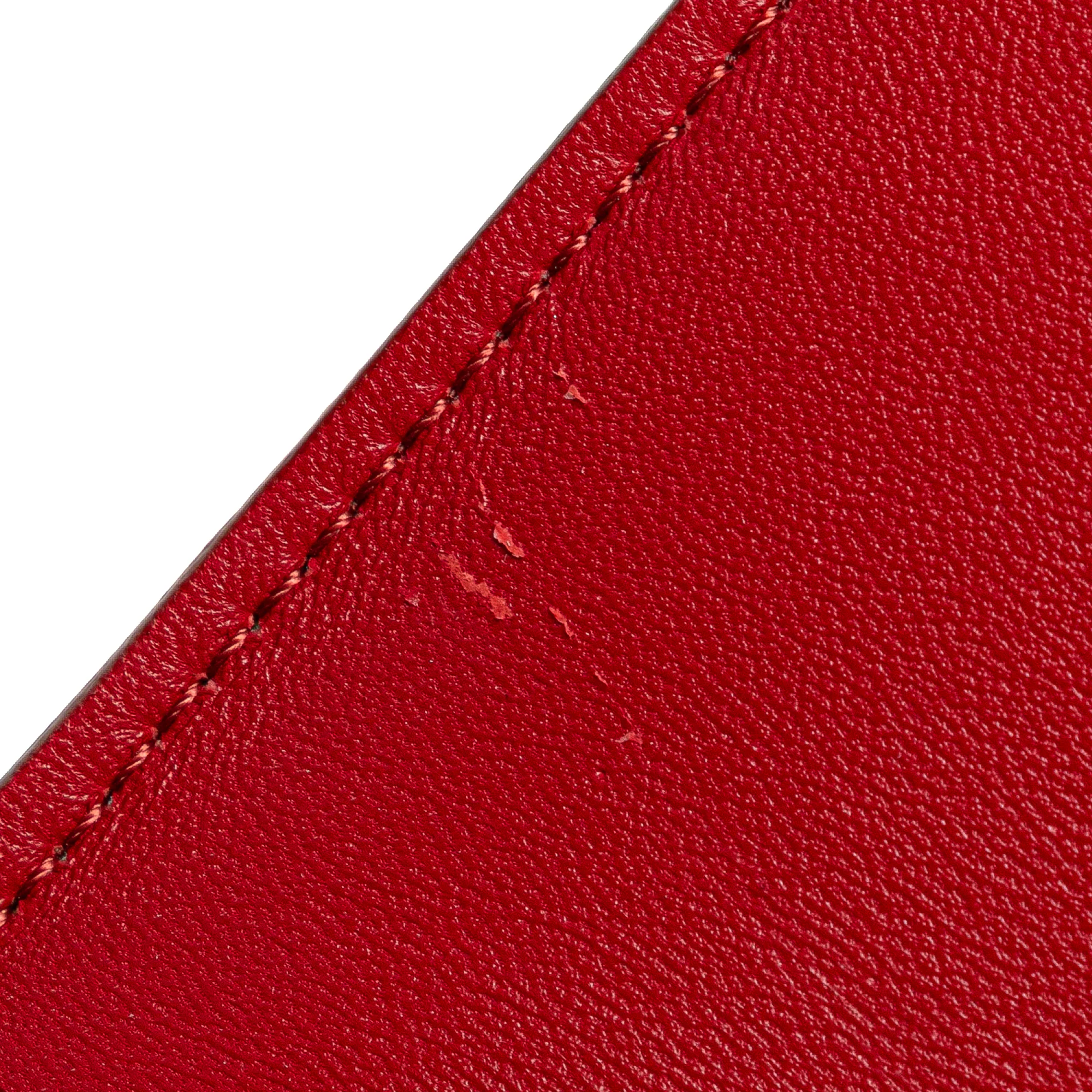 Celine | Pre-Owned Medium Calfskin Classic Box | Red - Image 10