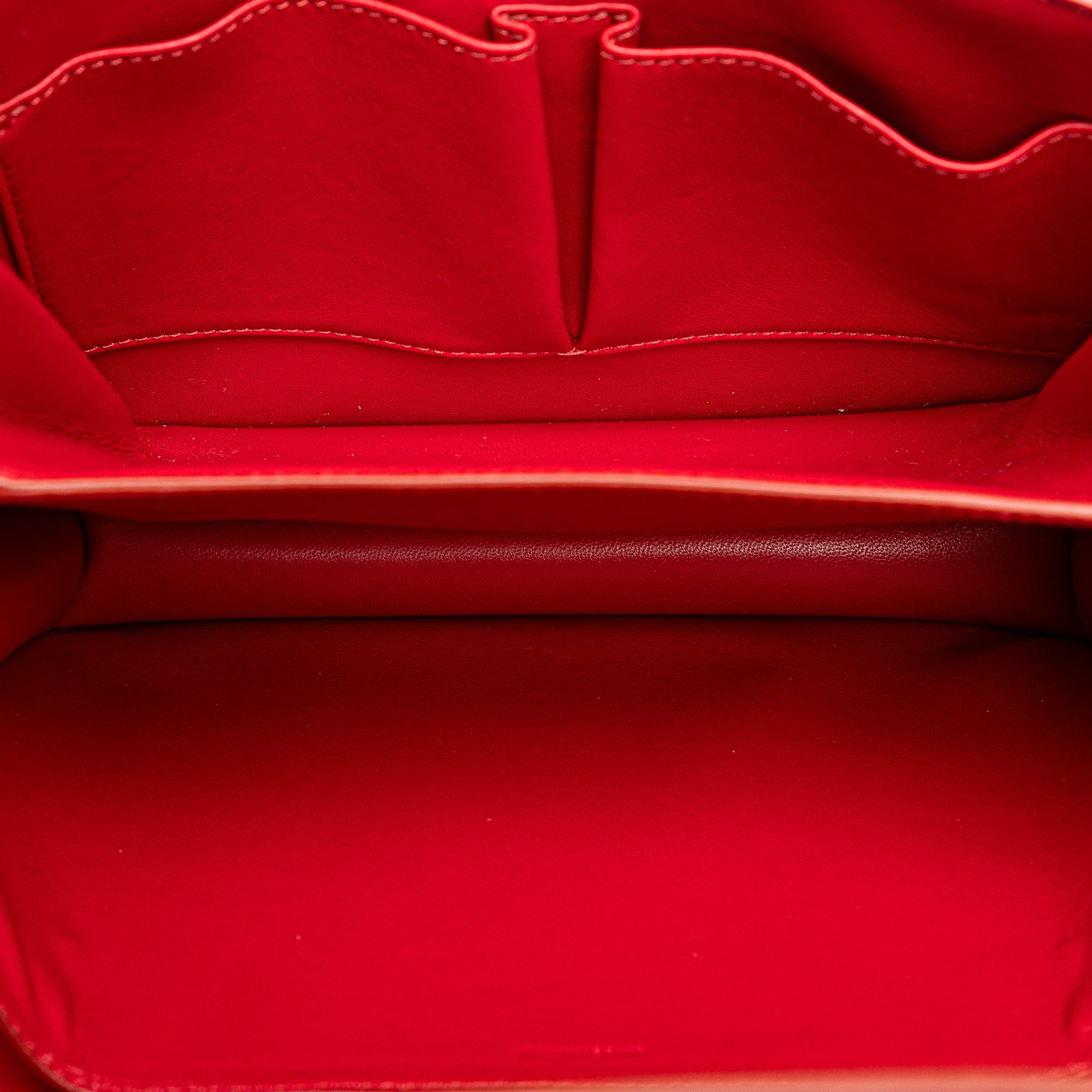 Celine | Pre-Owned Medium Calfskin Classic Box | Red - Image 5