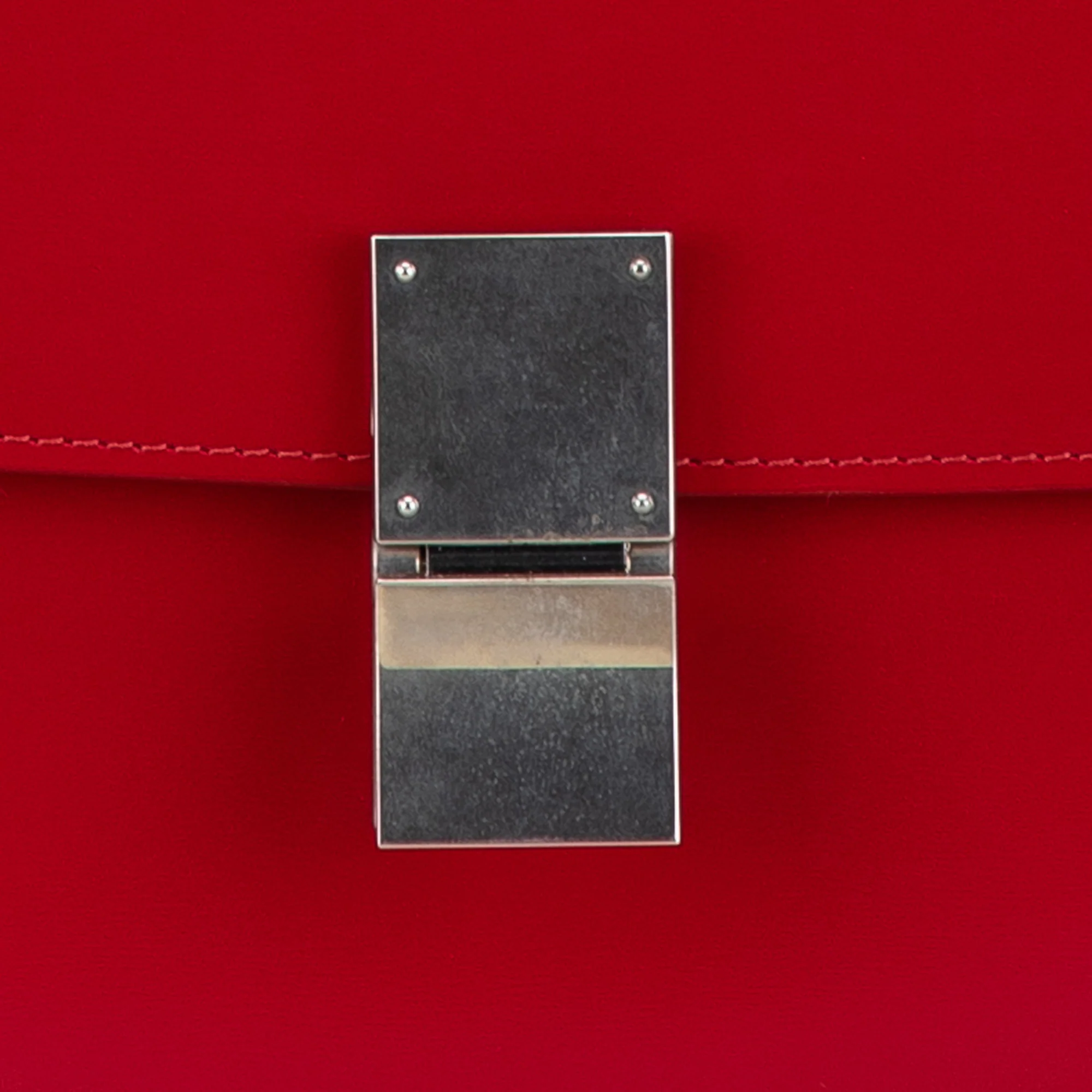 Celine | Pre-Owned Medium Calfskin Classic Box | Red - Image 8
