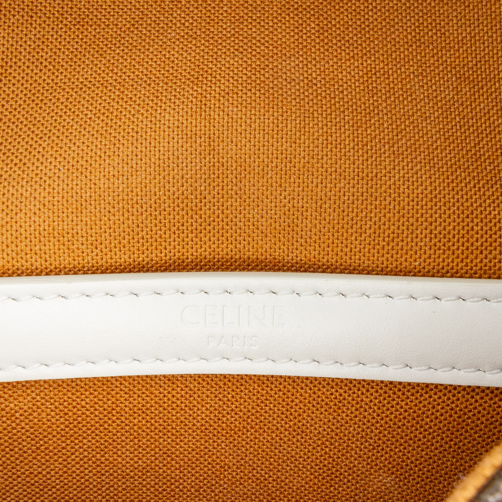 Celine | Pre-Owned Medium Triomphe Coated Canvas Folco Crossbody | Brown/Dark Brown - Image 5