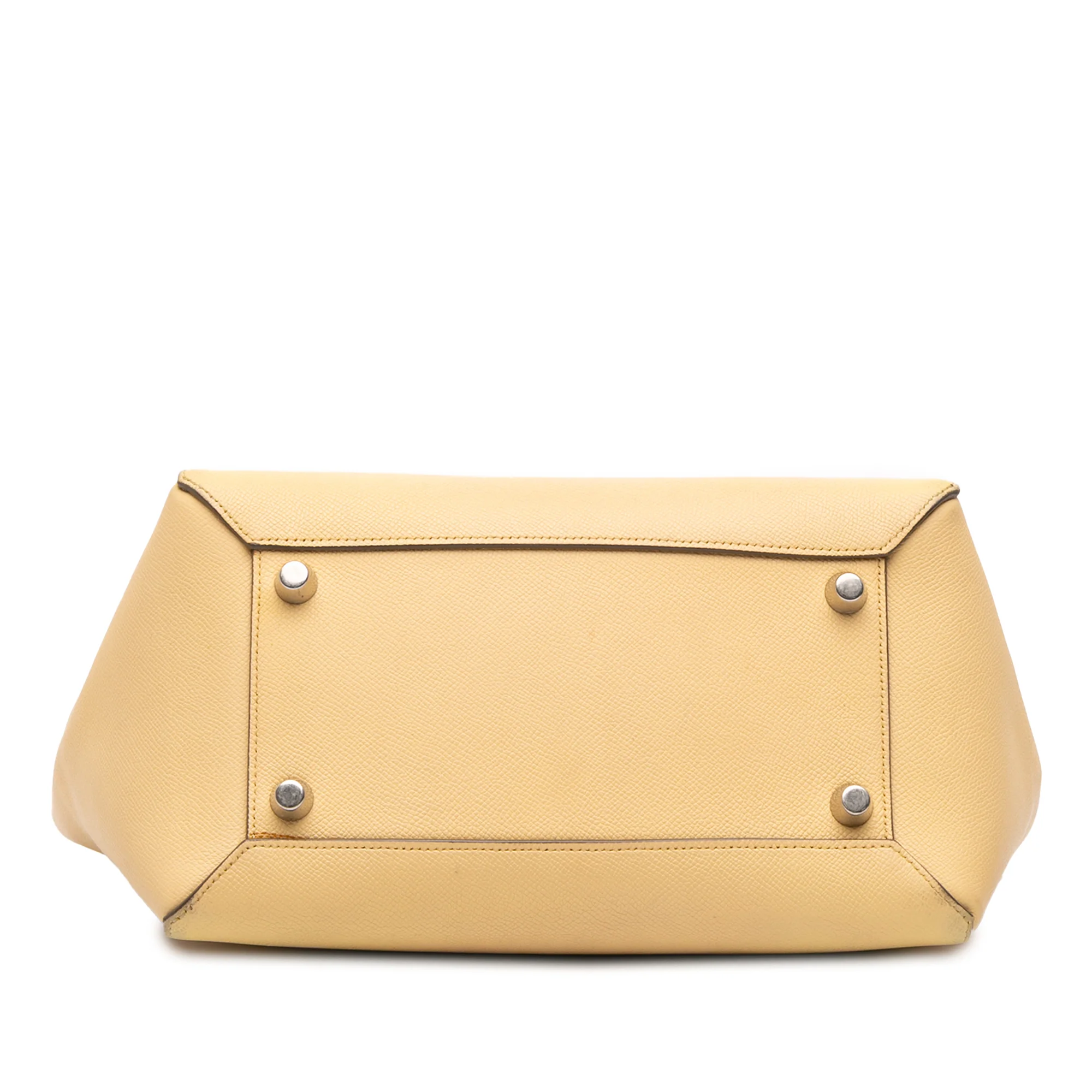 Celine | Pre-Owned Mini Leather Belt Bag Satchel | Beige - Image 7
