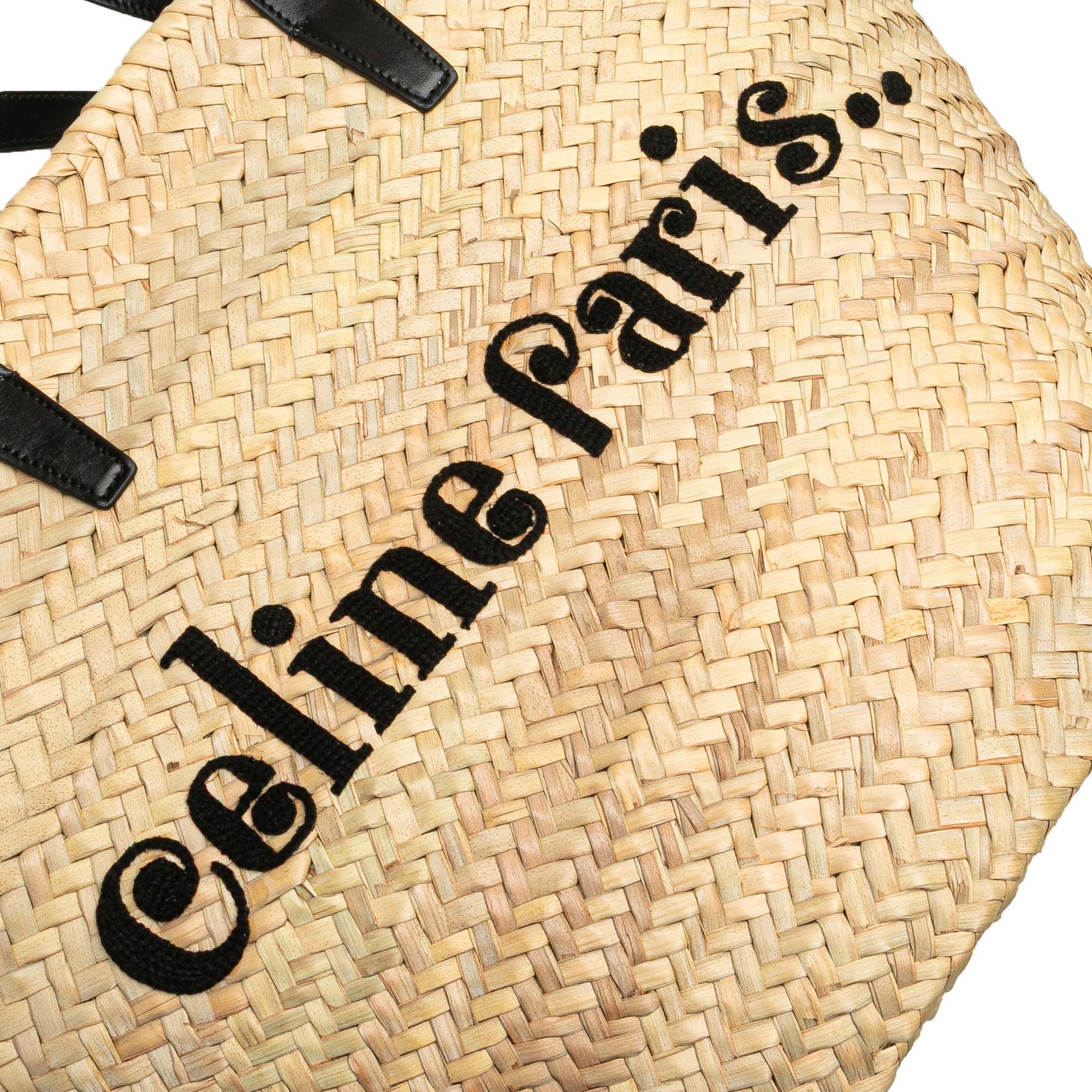 Celine | Pre-Owned Raffia Classic Panier Tote | Beige - Image 10