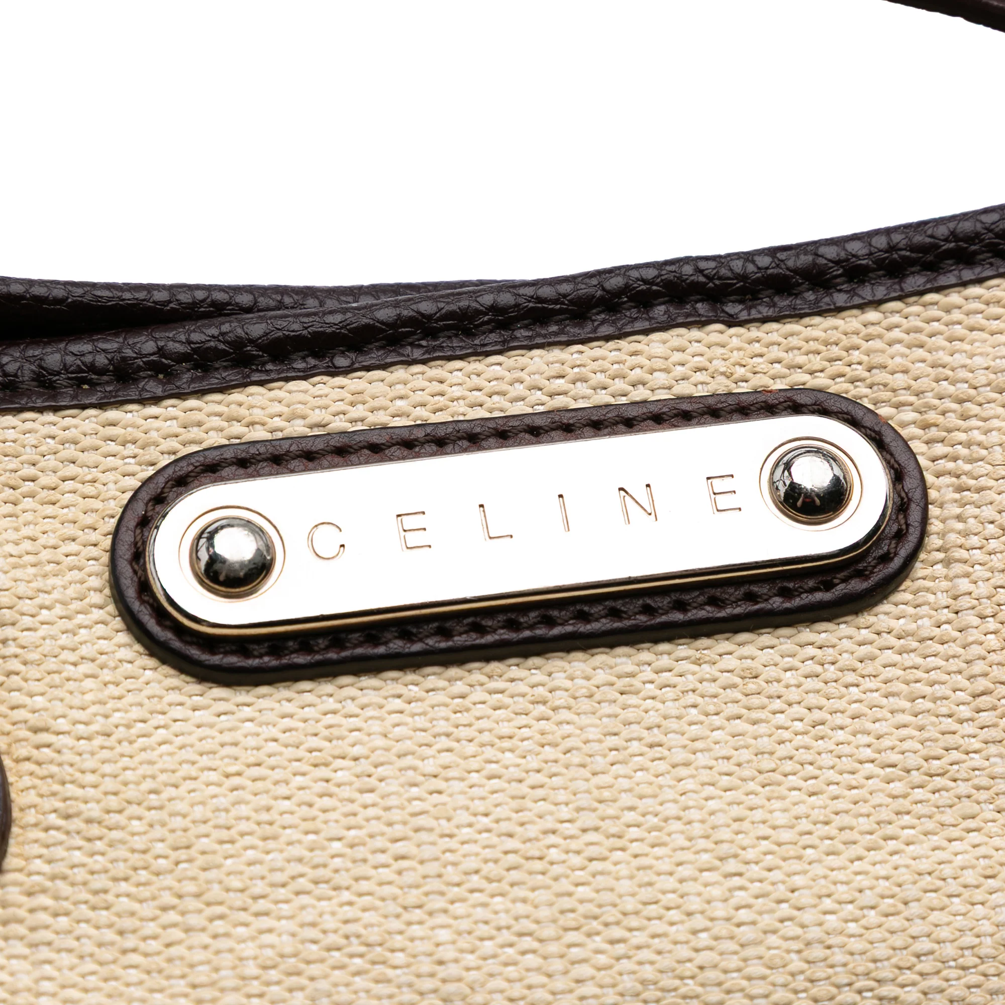 Celine | Pre-Owned Raffia Tote | Brown/Light Beige - Image 8