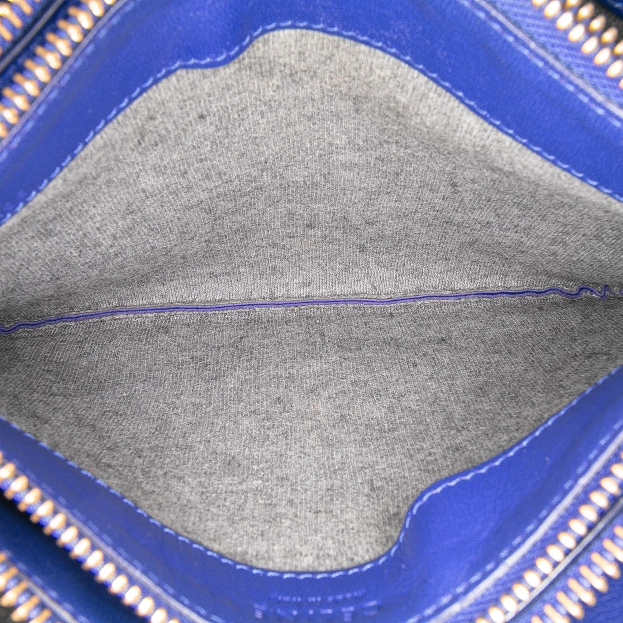 Celine | Pre-Owned Small Lambskin Trio Crossbody | Blue - Image 6