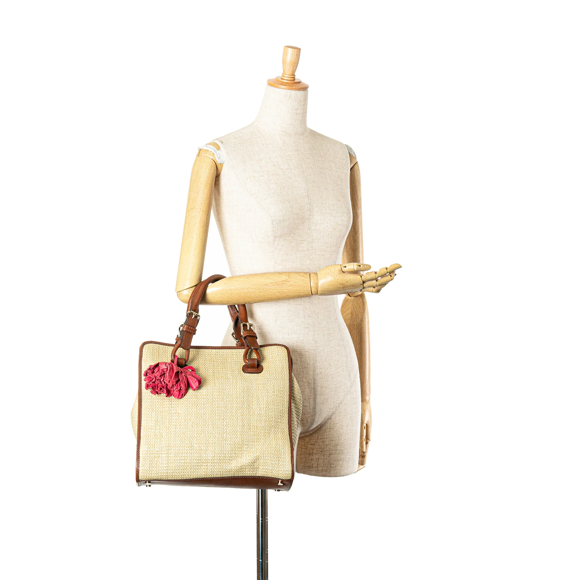 Celine | Pre-Owned Straw Handbag | Beige - Image 7