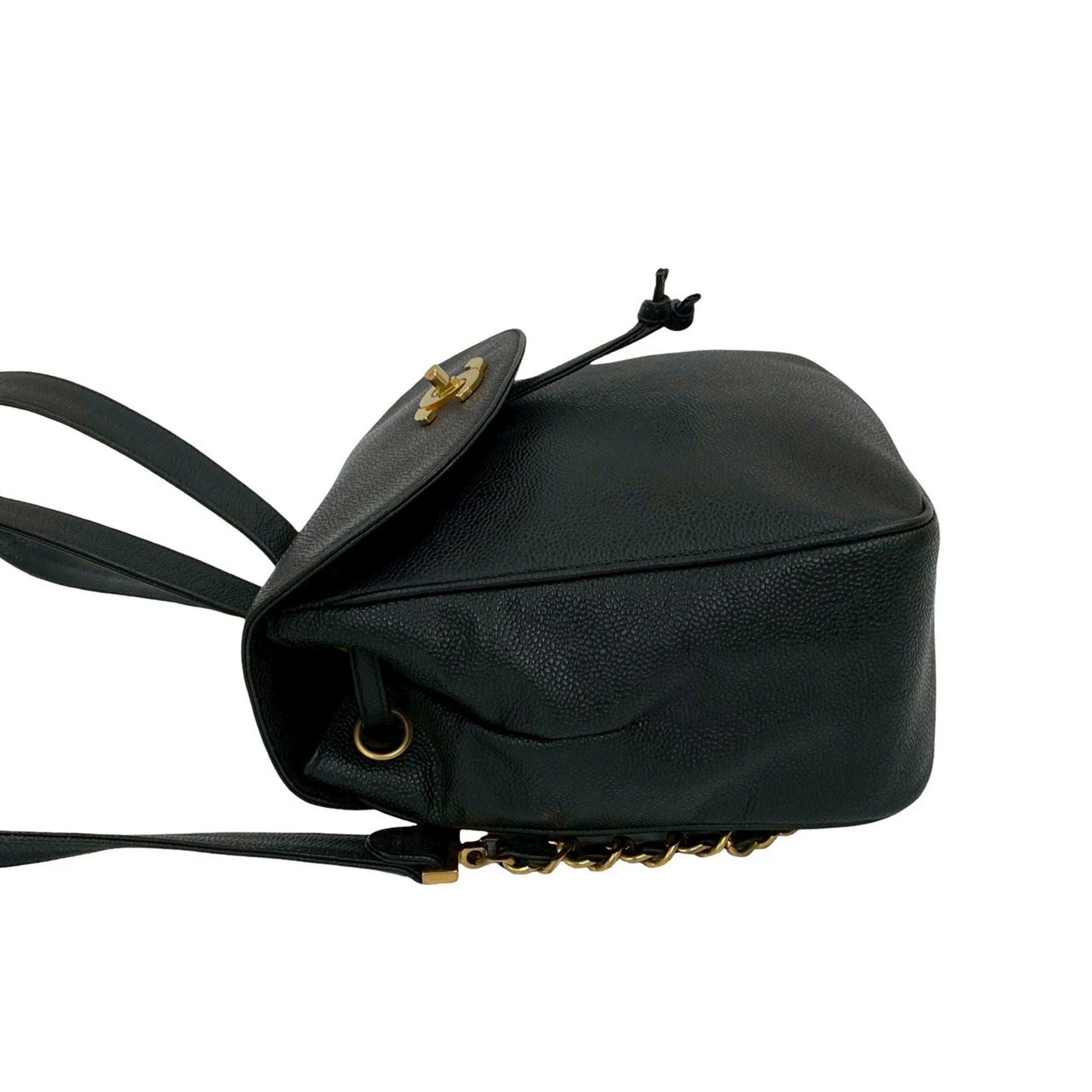 Chanel | Pre-Owned Caviar CC Turnlock Backpack | Black - Image 10