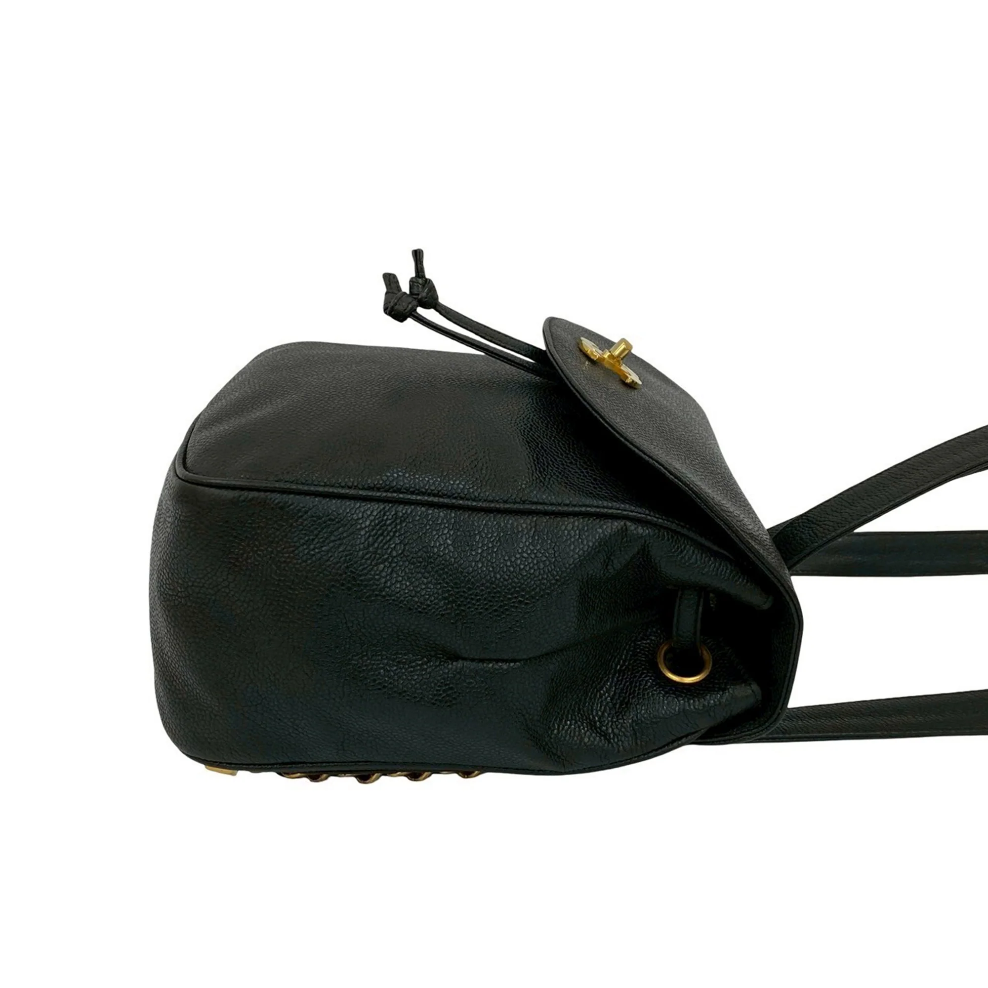 Chanel | Pre-Owned Caviar CC Turnlock Backpack | Black - Image 4
