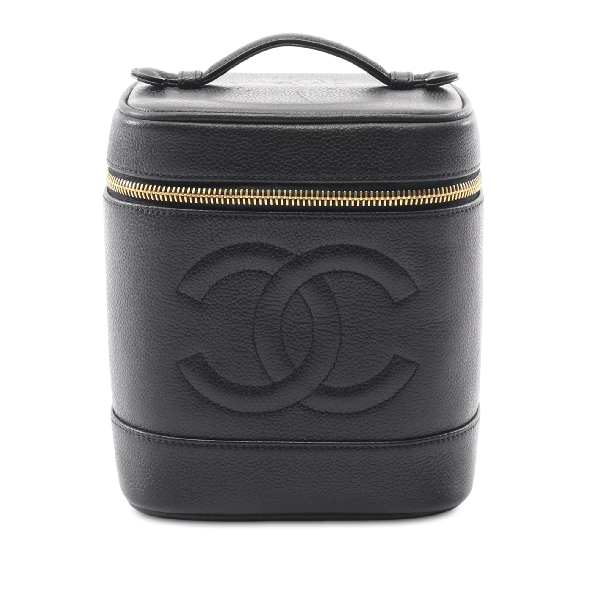 Chanel | Pre-Owned CC Lambskin Vanity Case | Black
