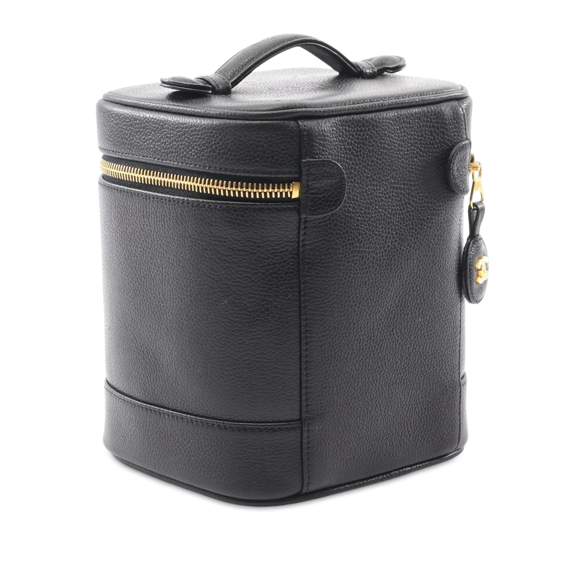 Chanel | Pre-Owned CC Lambskin Vanity Case | Black - Image 3