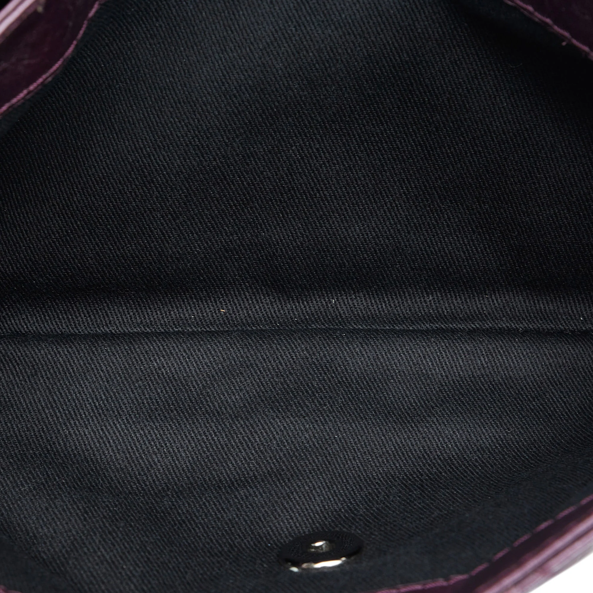Chanel | Pre-Owned Glazed Matelasse Portobello Flap Bag | Purple - Image 9