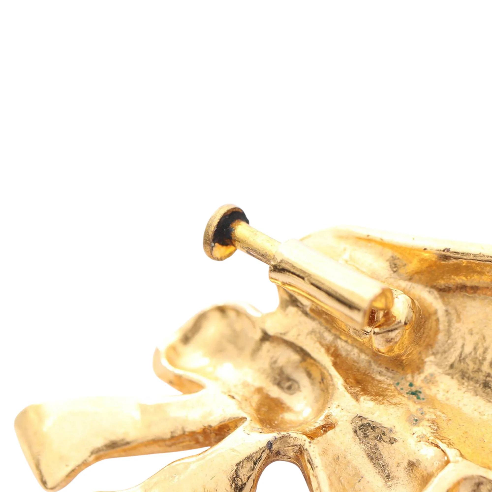 Chanel | Pre-Owned Gold Plated Beret Motif Brooch | Gold - Image 6