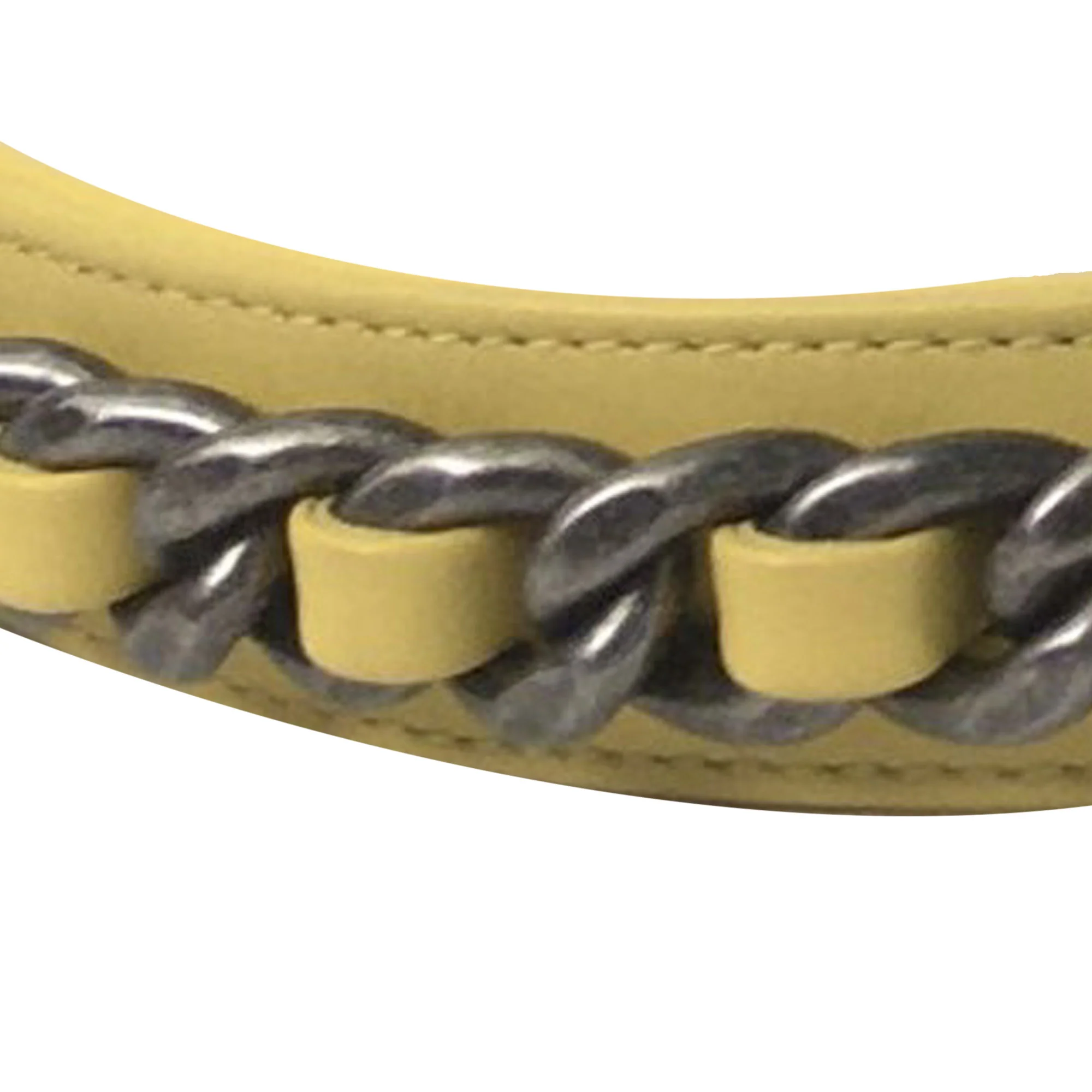 Chanel | Pre-Owned Medium Canvas 19 Flap | Yellow - Image 14