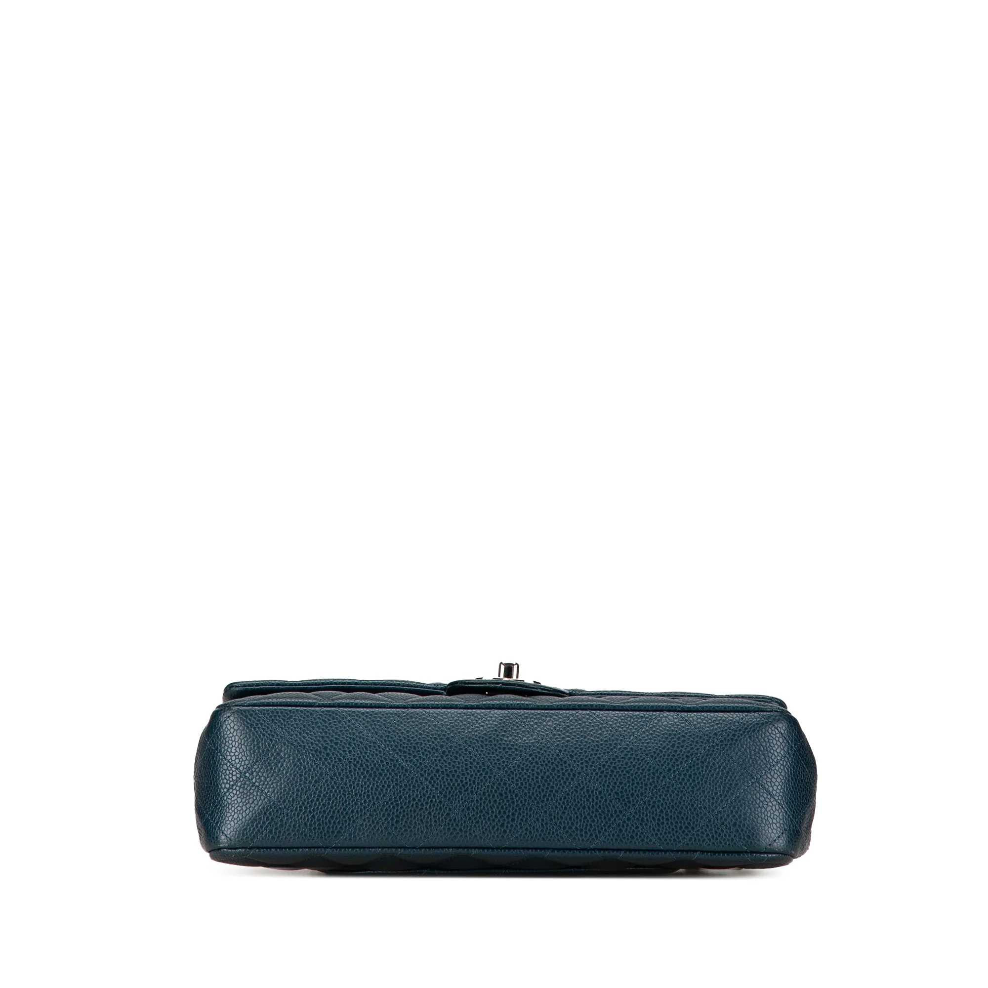 Chanel | Pre-Owned Medium Classic Caviar Double Flap | Blue/Peacock - Image 5