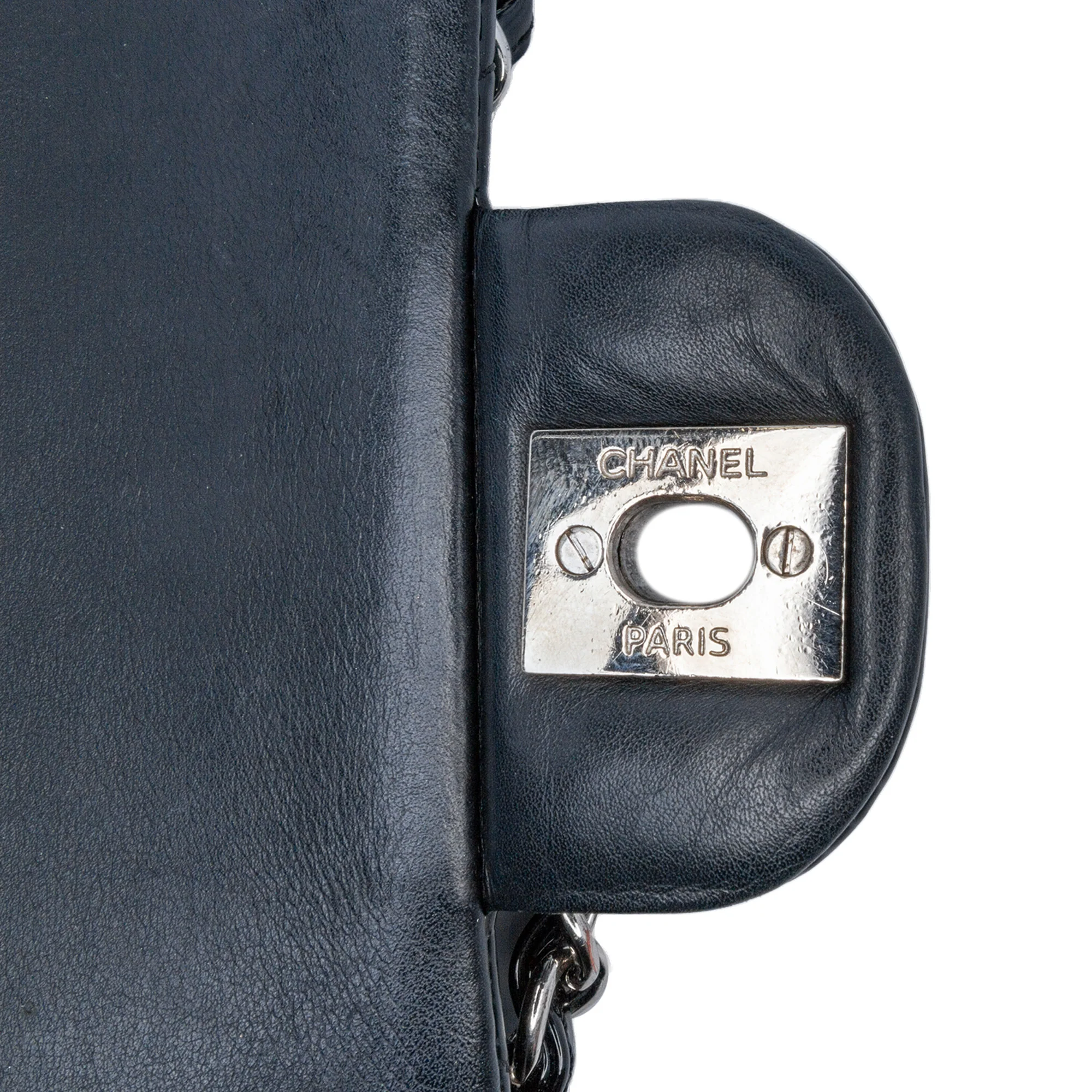Chanel | Pre-Owned Medium Classic Chevron Patent Double Flap - I | Black - Image 10