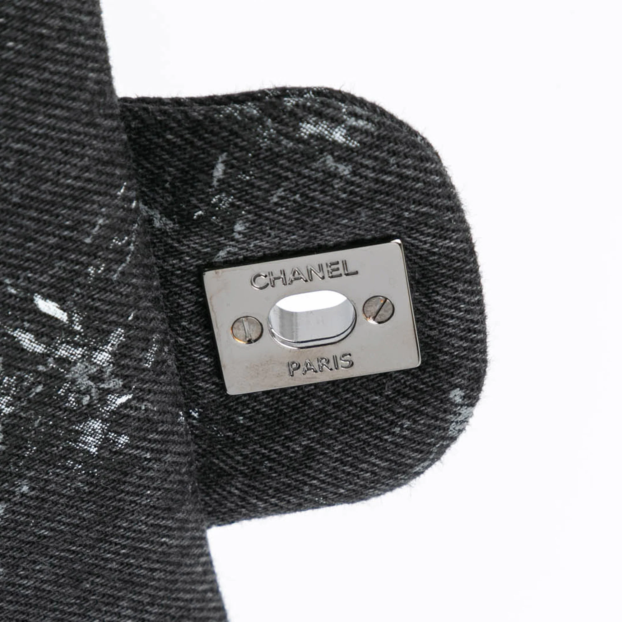 Chanel | Pre-Owned Medium Denim Double Flap | Black - Image 2
