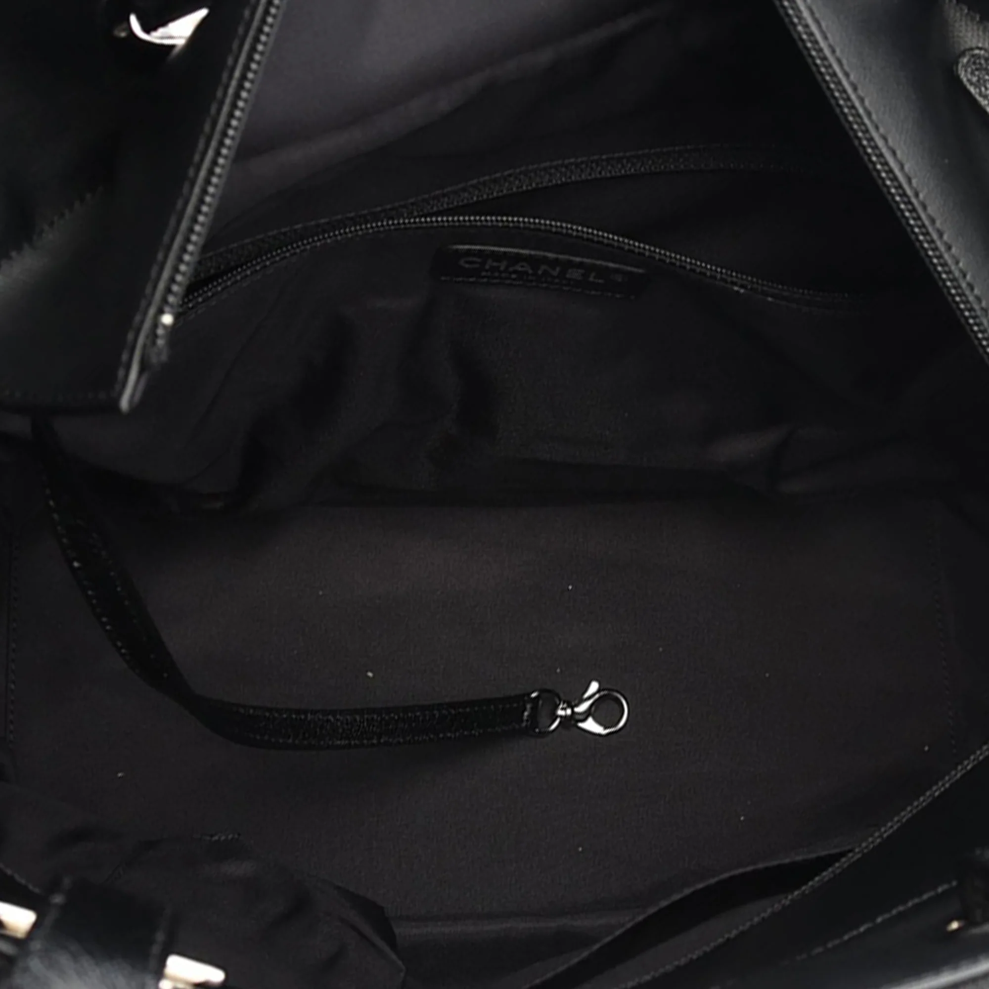 Chanel | Pre-Owned Medium Quilted Coated Canvas Paris Biarritz Tote | Black - Image 3