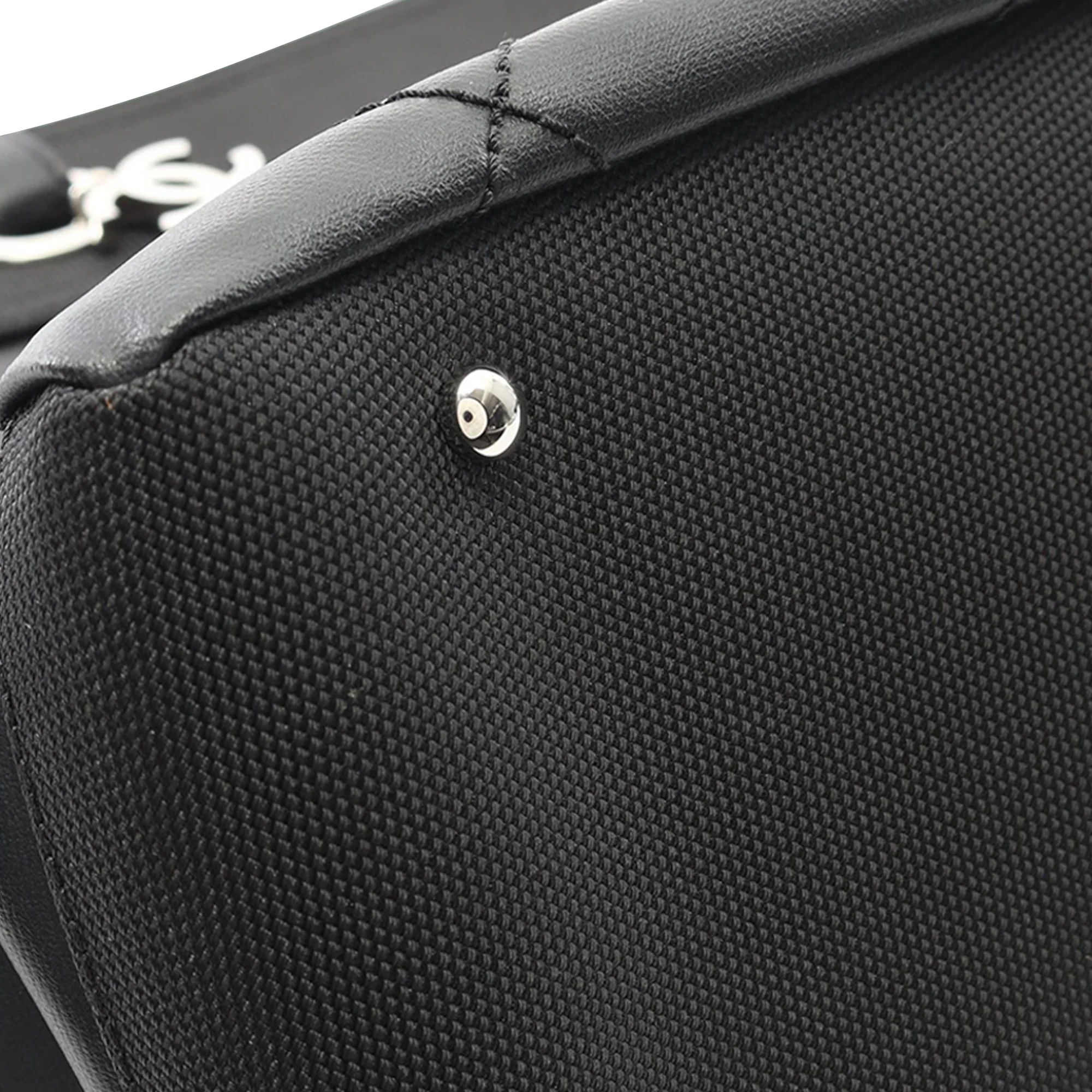 Chanel | Pre-Owned Medium Quilted Coated Canvas Paris Biarritz Tote | Black - Image 6