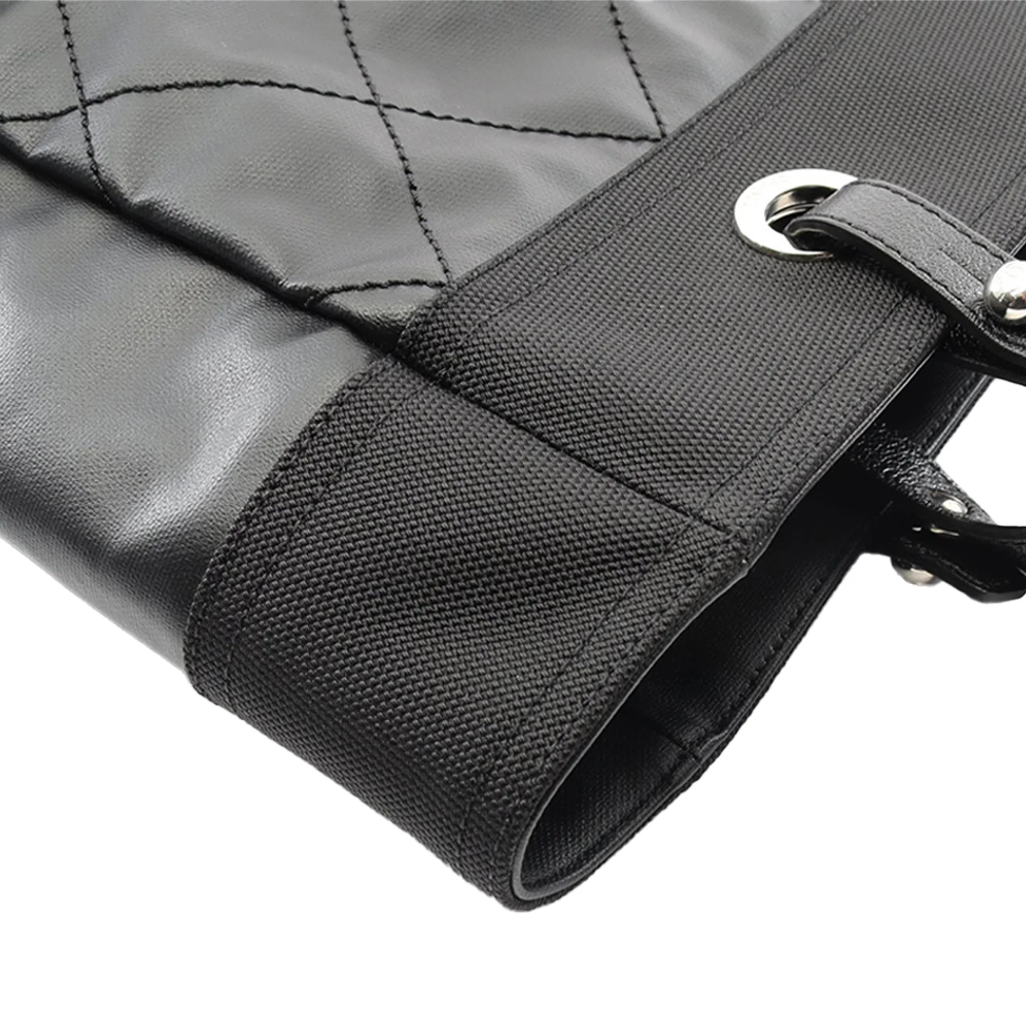 Chanel | Pre-Owned Medium Quilted Coated Canvas Paris Biarritz Tote | Black - Image 8