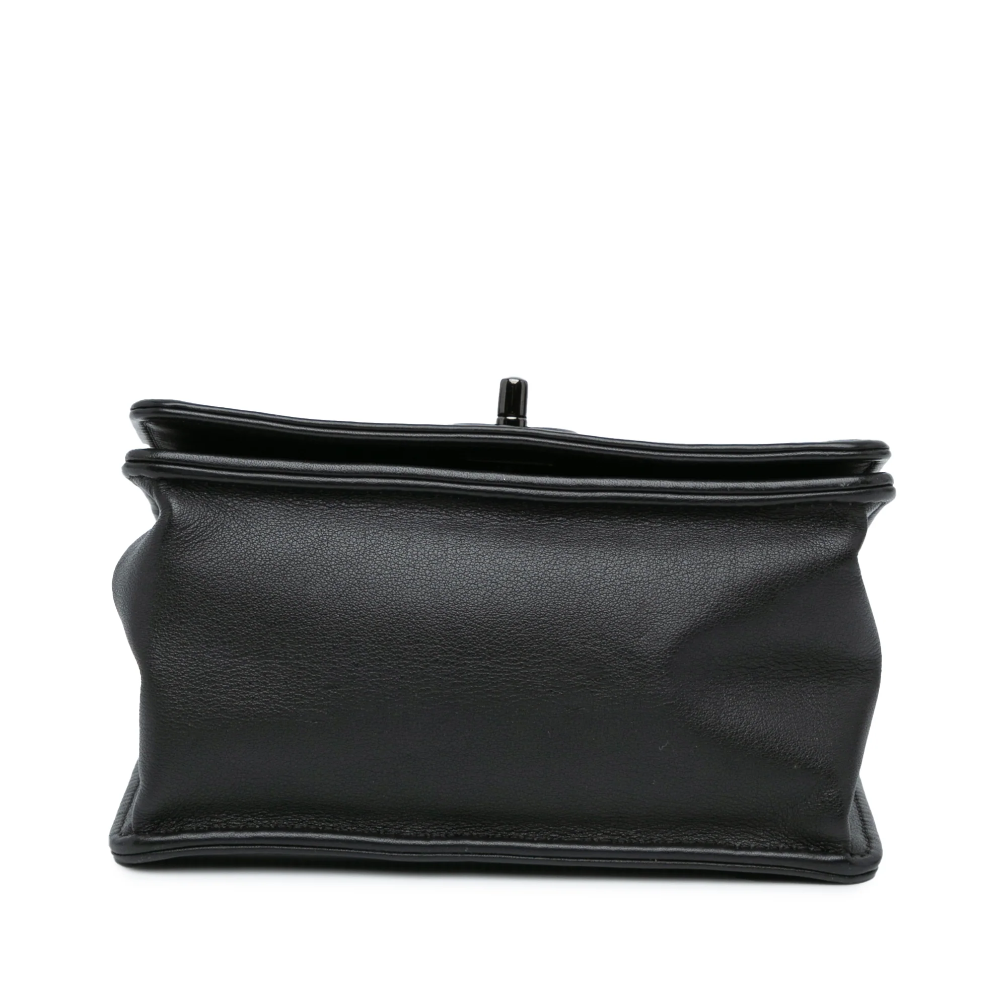 Chanel | Pre-Owned Mini Calfskin Propeller Flap | Black - Image 4
