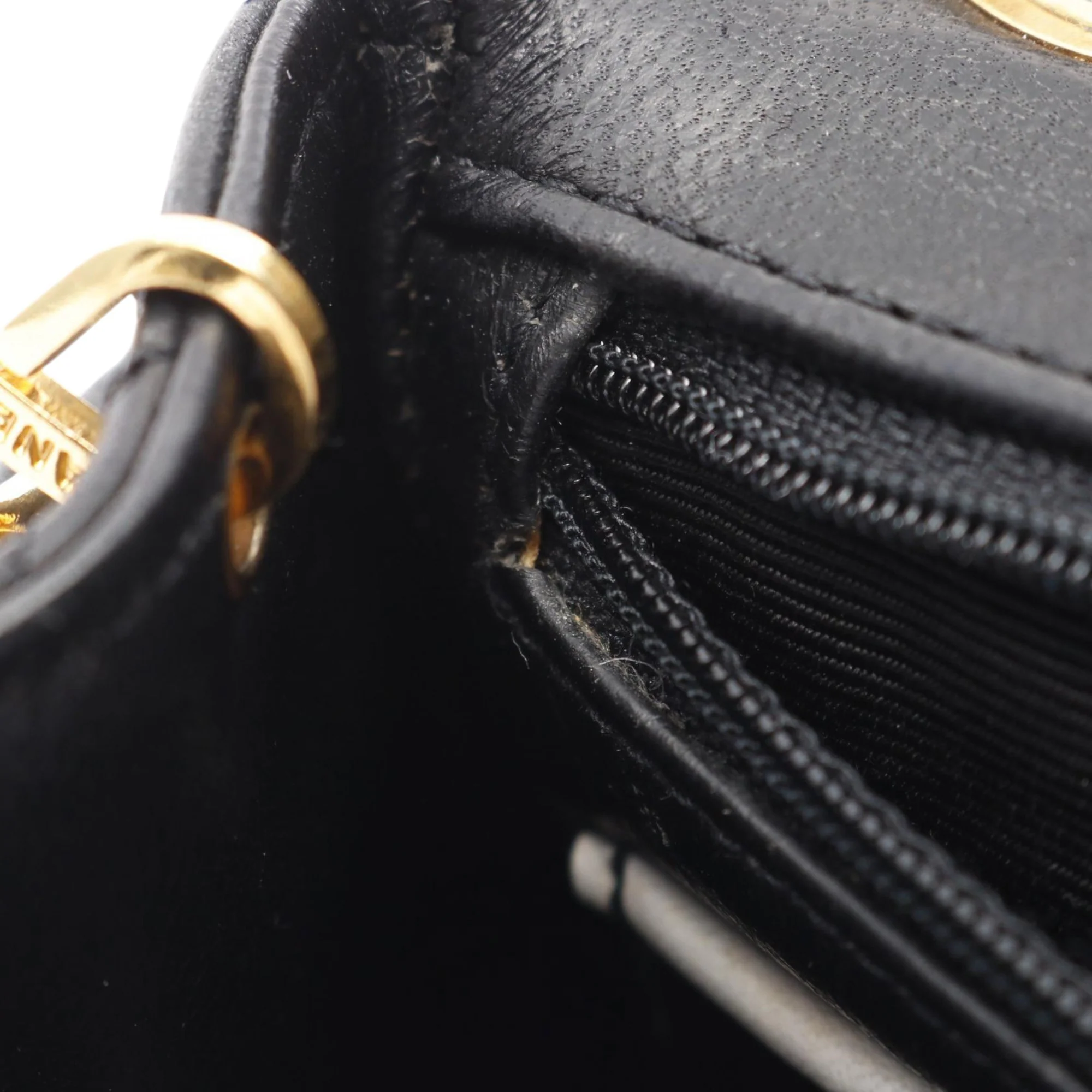 Chanel | Pre-Owned Mini Classic Quilted Lambskin Square Single Flap | Black - Image 4