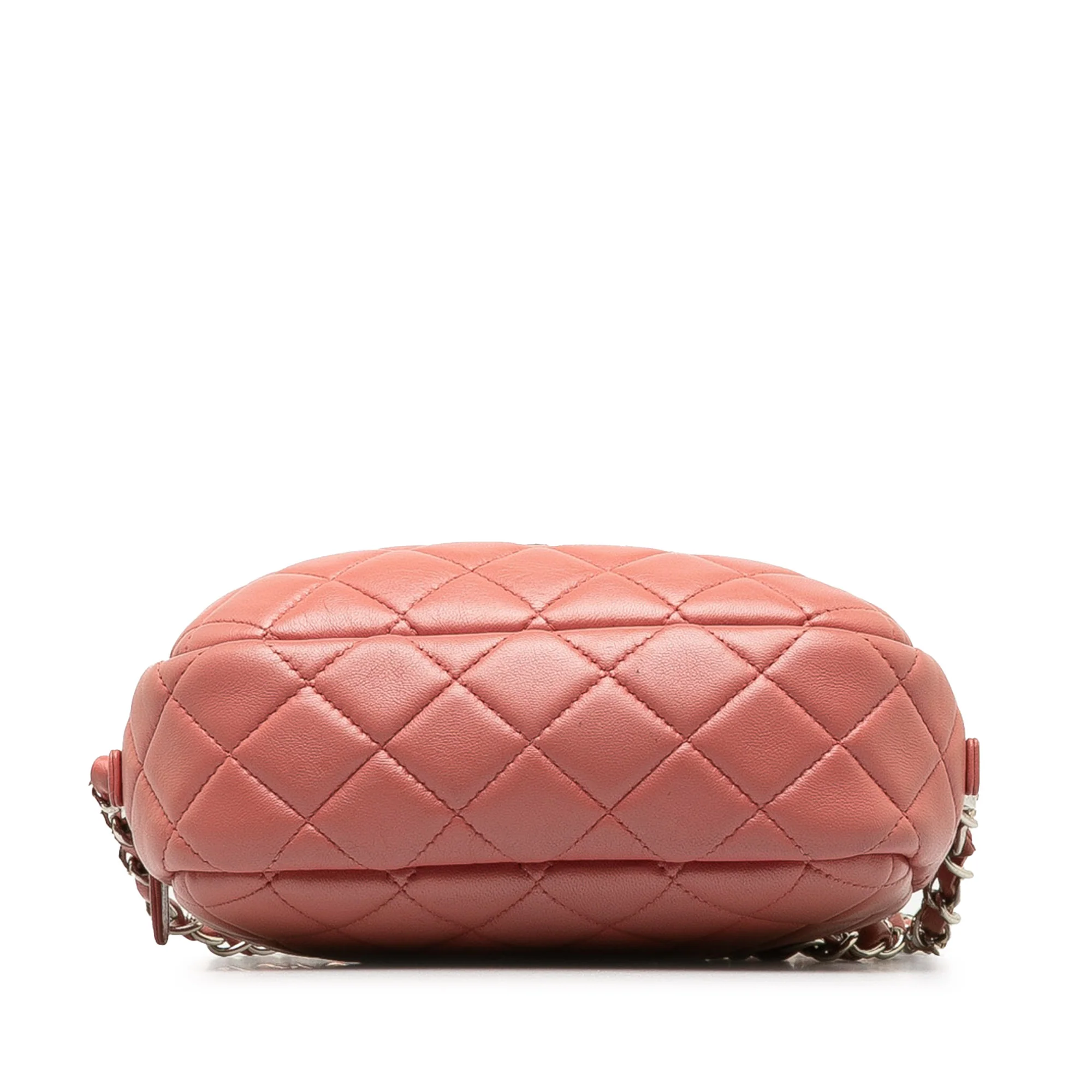 Chanel | Pre-Owned Mini Lambskin Camera Case | Pink - Image 5
