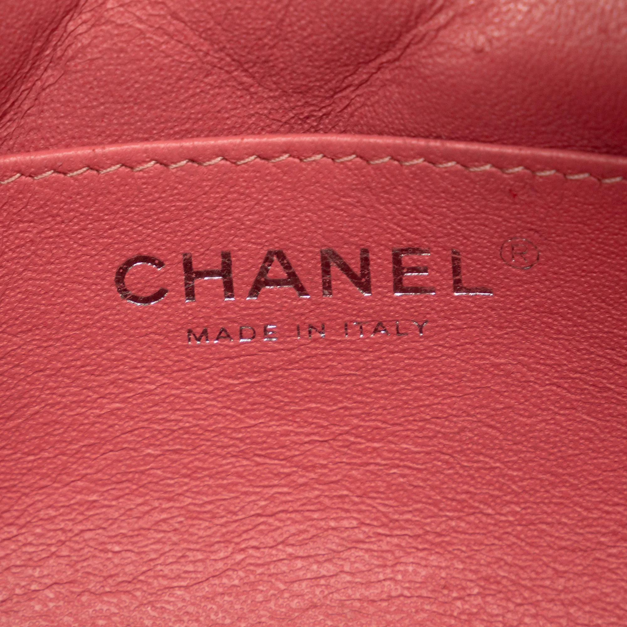 Chanel | Pre-Owned Mini Lambskin Camera Case | Pink - Image 7