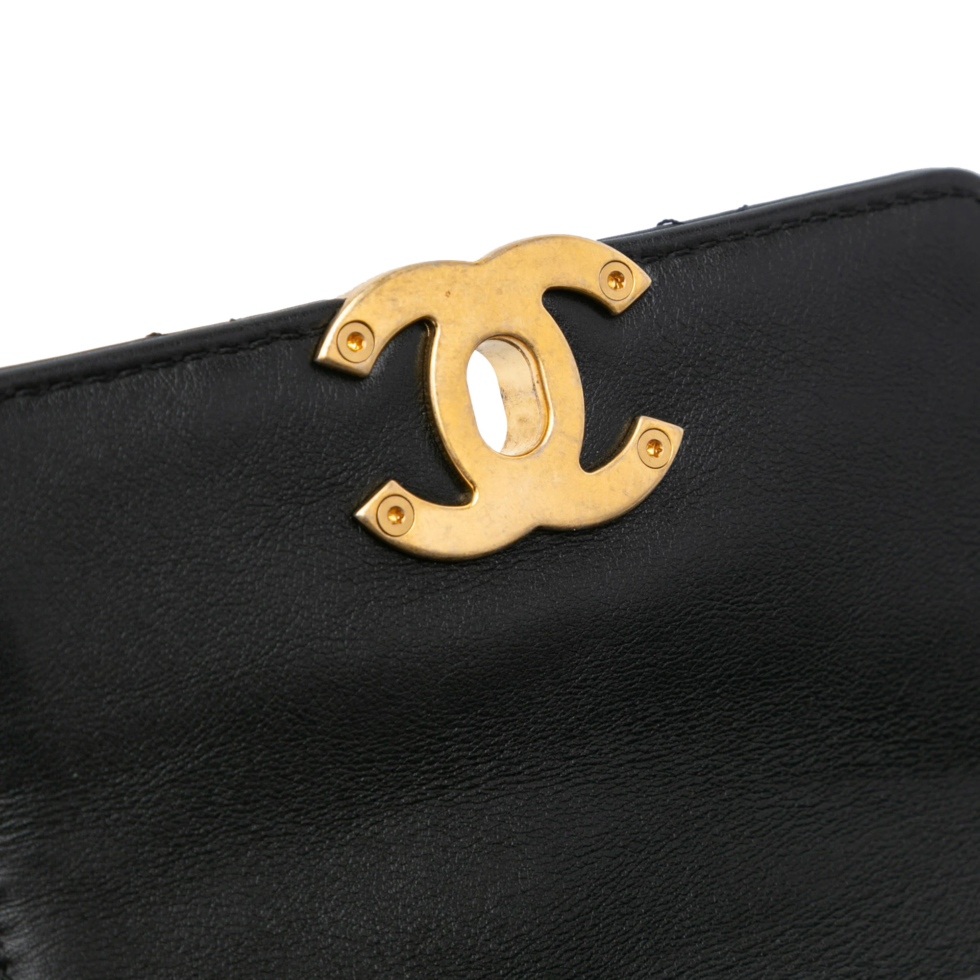 Chanel | Pre-Owned Mini Quilted Calfskin Framing Chain Flap | Black - Image 7