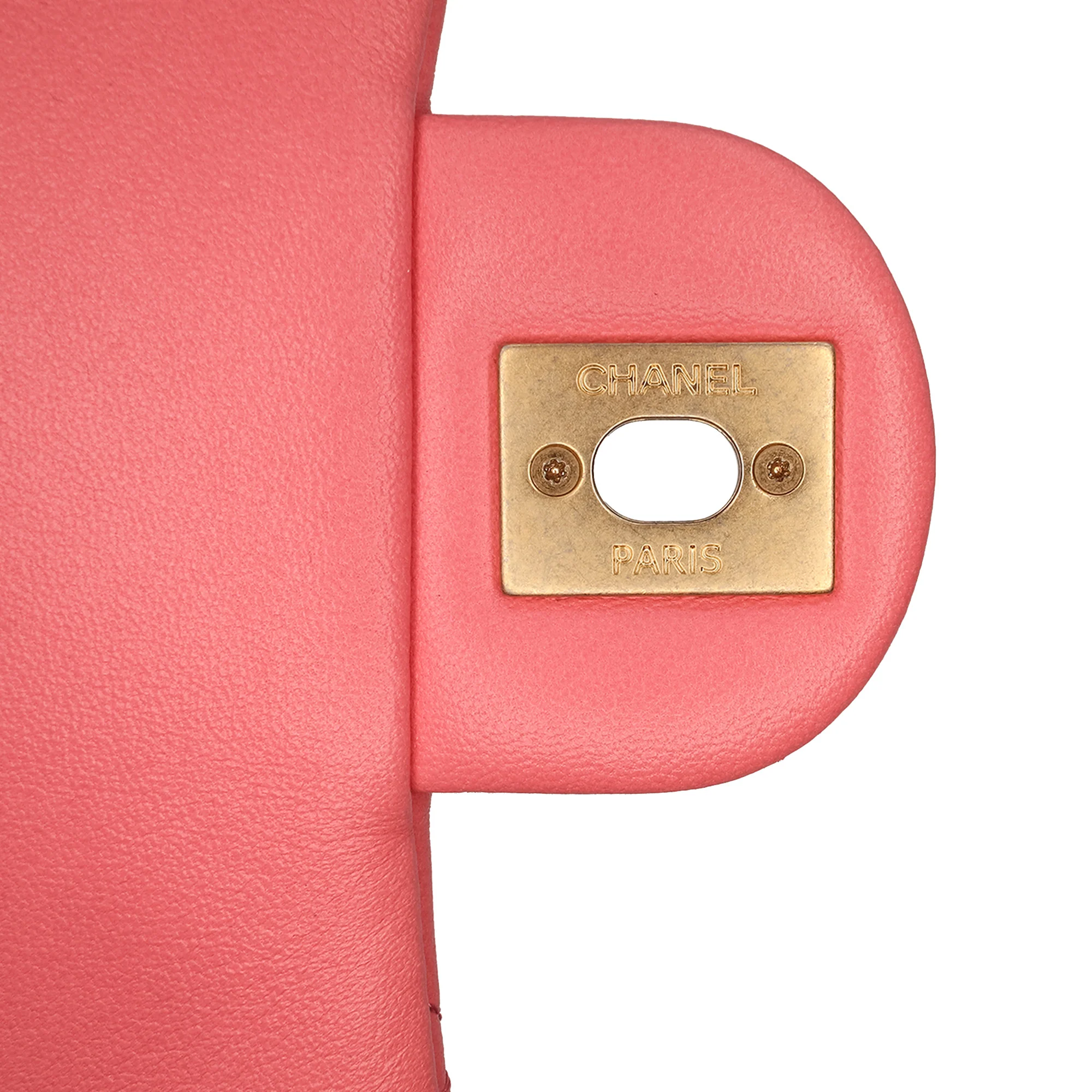 Chanel | Pre-Owned Mini Quilted Lambskin Funky Town Flap - I | Pink - Image 9
