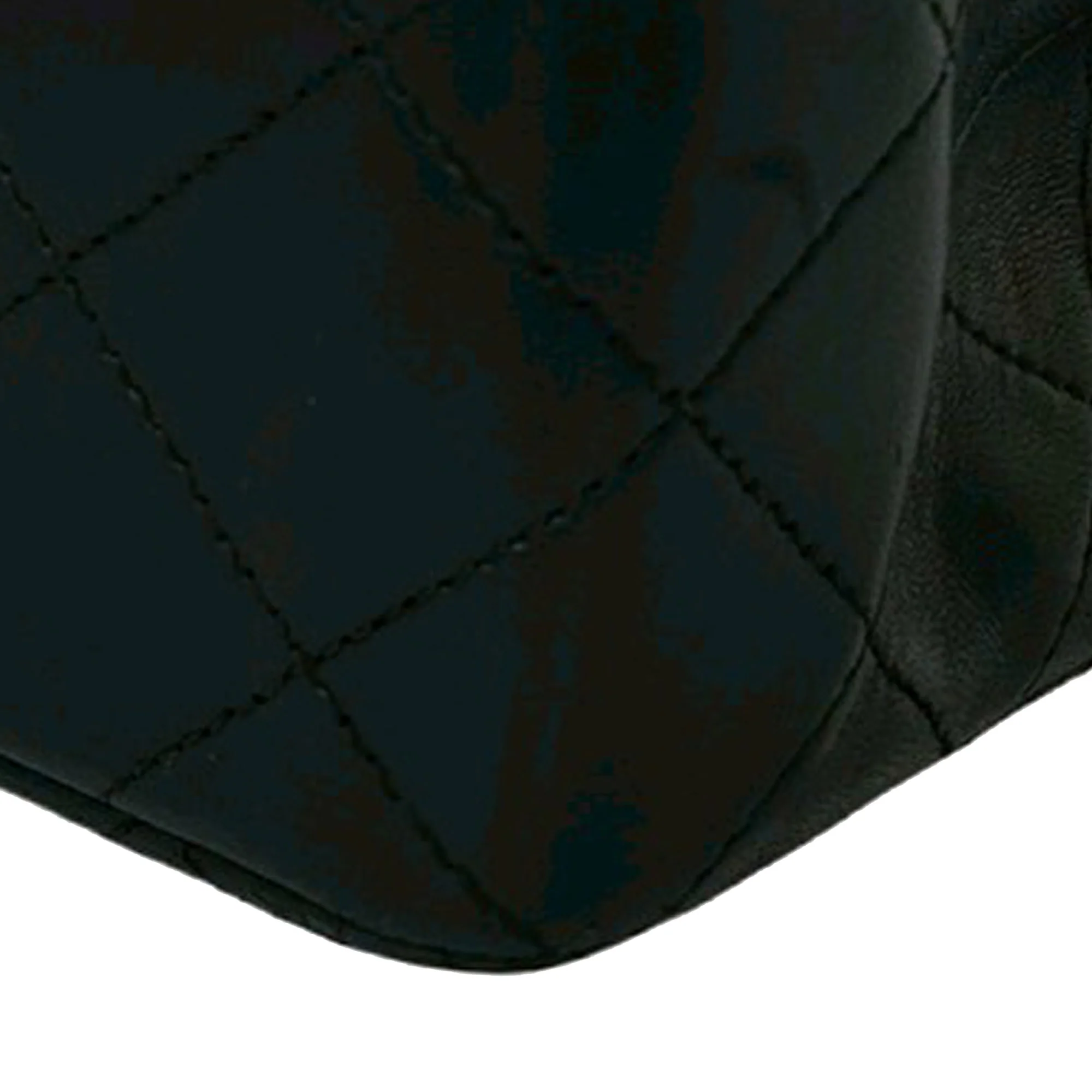 Chanel | Pre-Owned Mini Square Classic Lambskin Single Flap | Black - Image 2