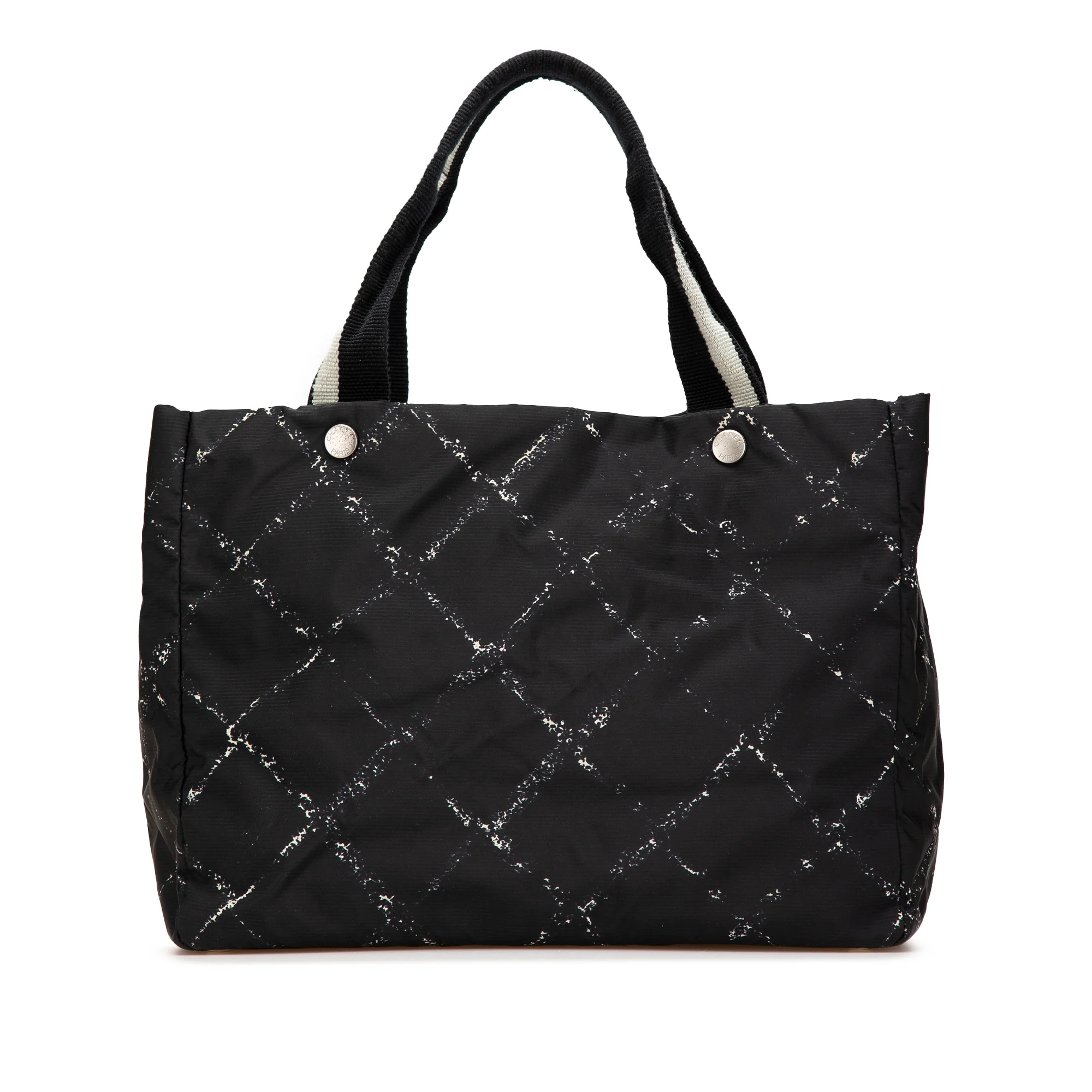 Chanel | Pre-Owned Old Travel Line Nylon Tote | Black