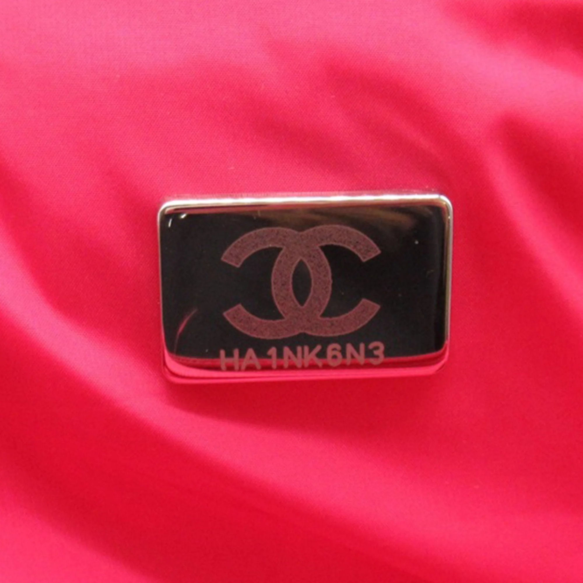 Chanel | Pre-Owned Printed Nylon Coco Neige Convertible Backpack | Pink - Image 7