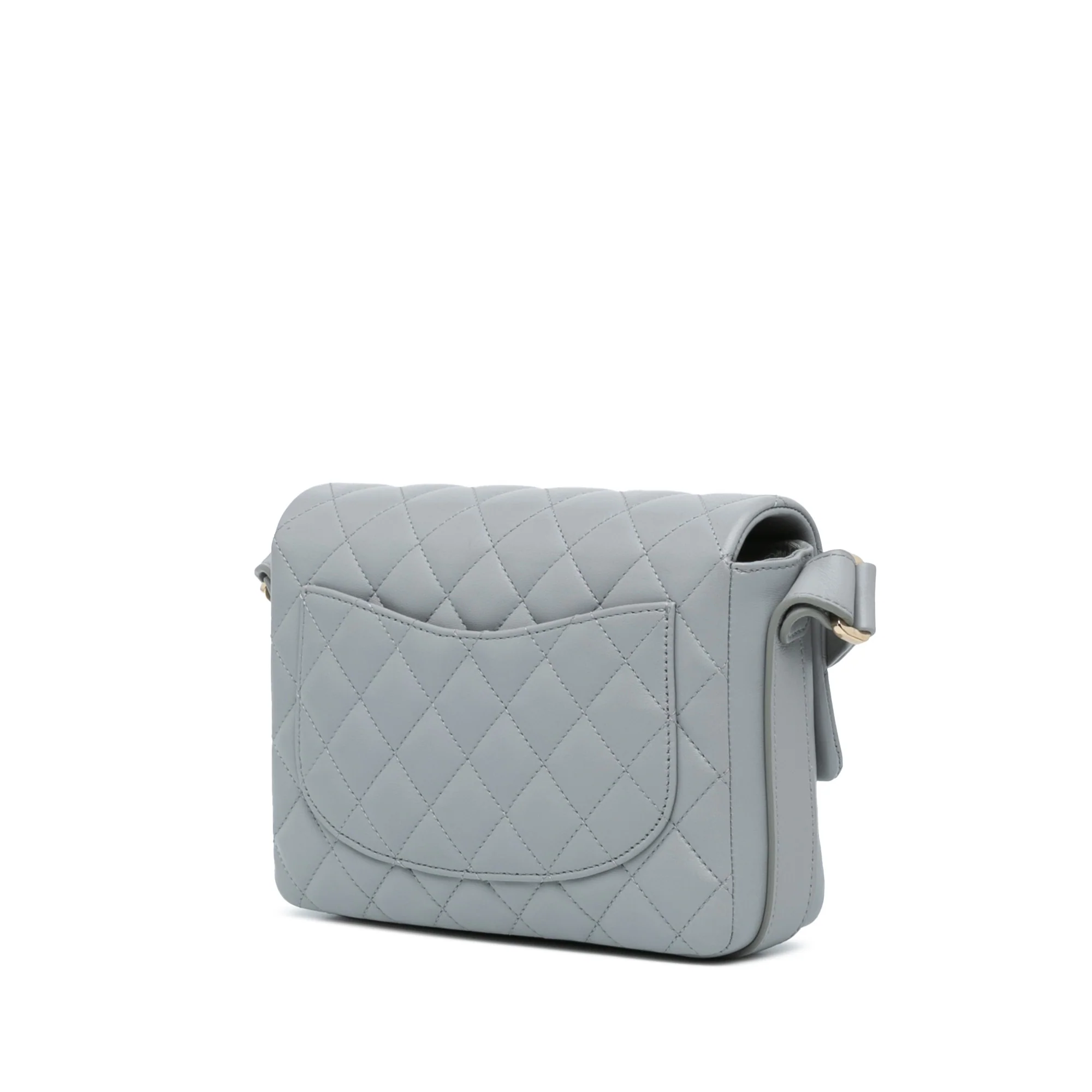 Chanel | Pre-Owned Quilted Calfskin Bolero de Flap - I | Gray - Image 2