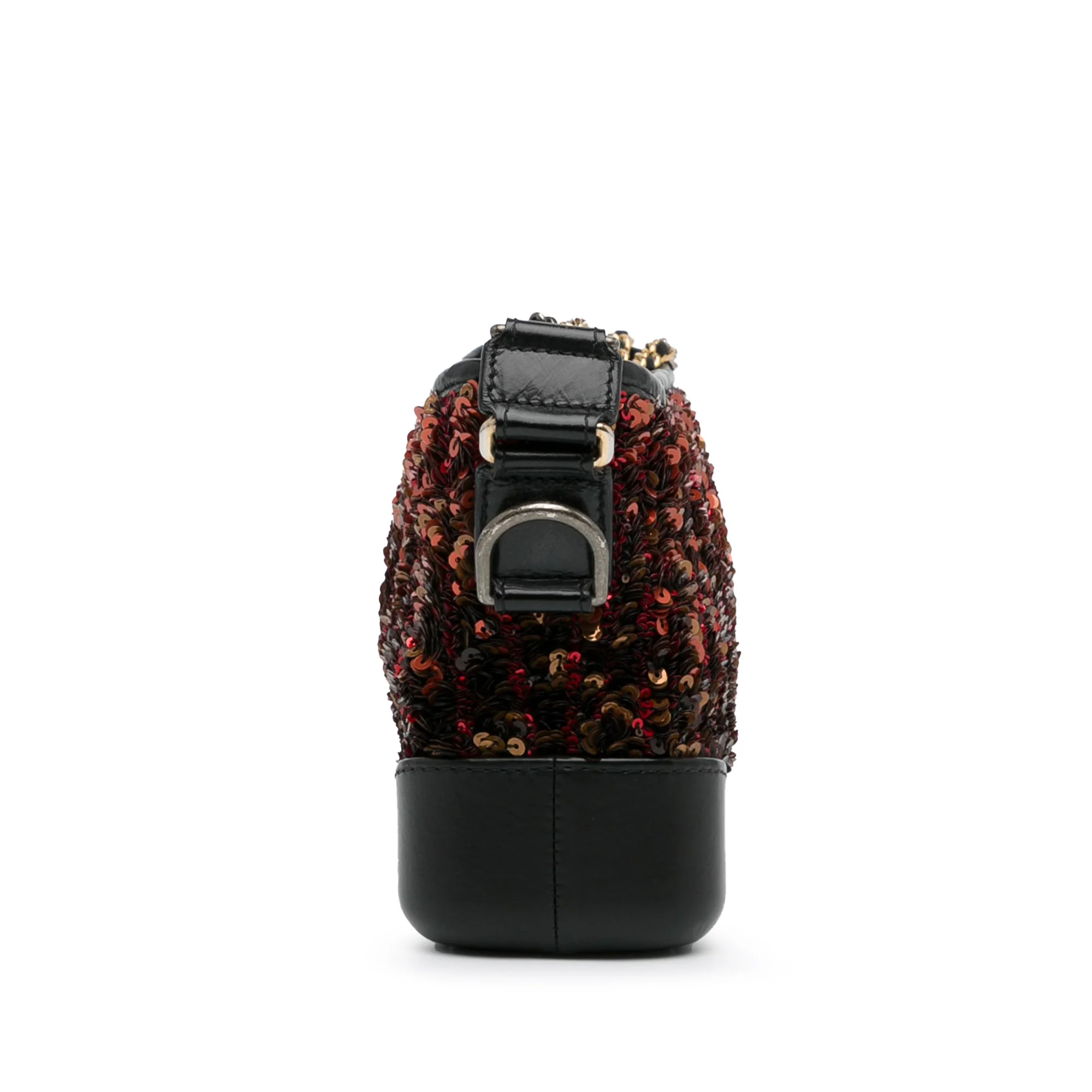 Chanel | Pre-Owned Small Sequin Gabrielle Crossbody | Brown/Bronze/Black - Image 4