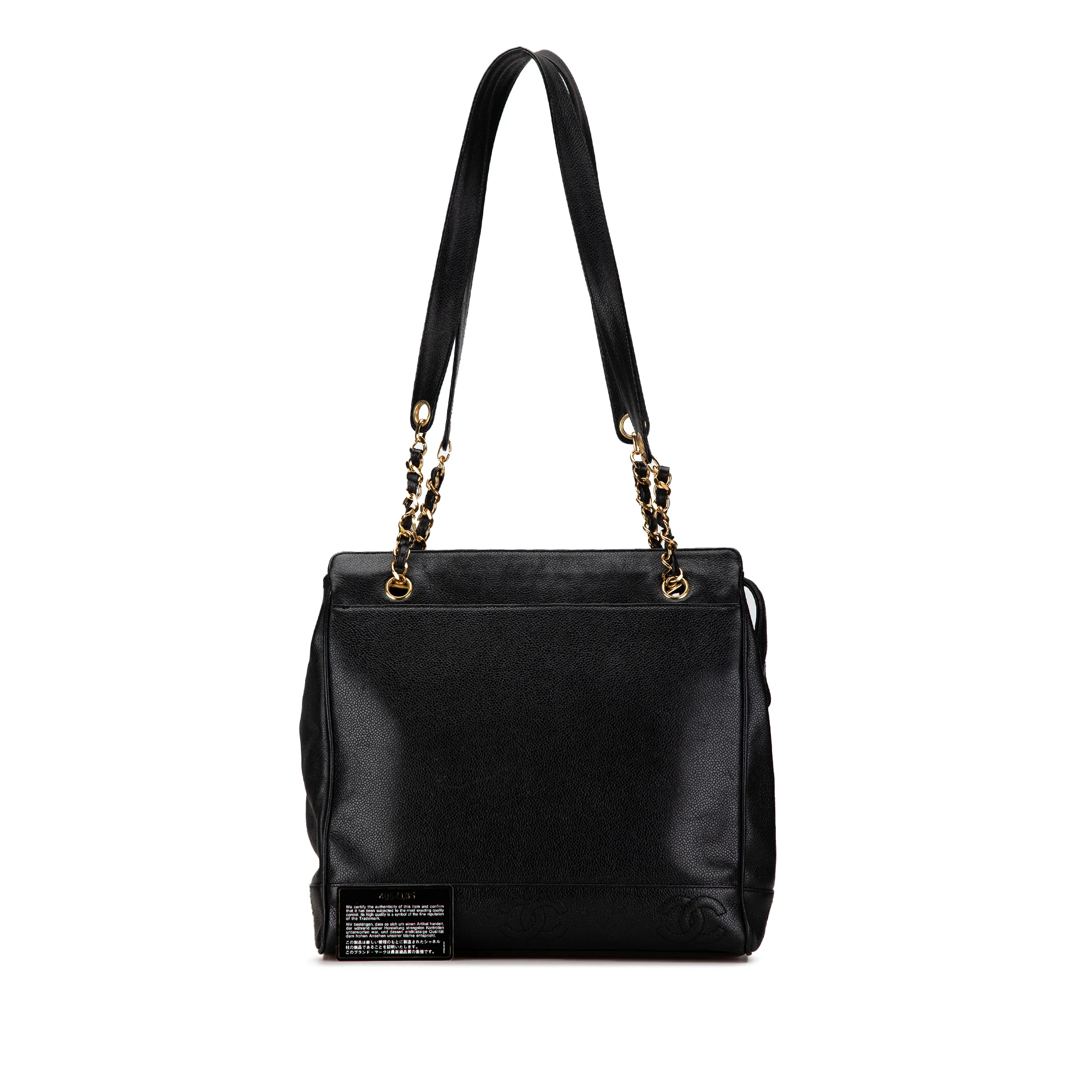 Chanel | Pre-Owned Triple CC Caviar Shoulder Bag | Black - Image 3