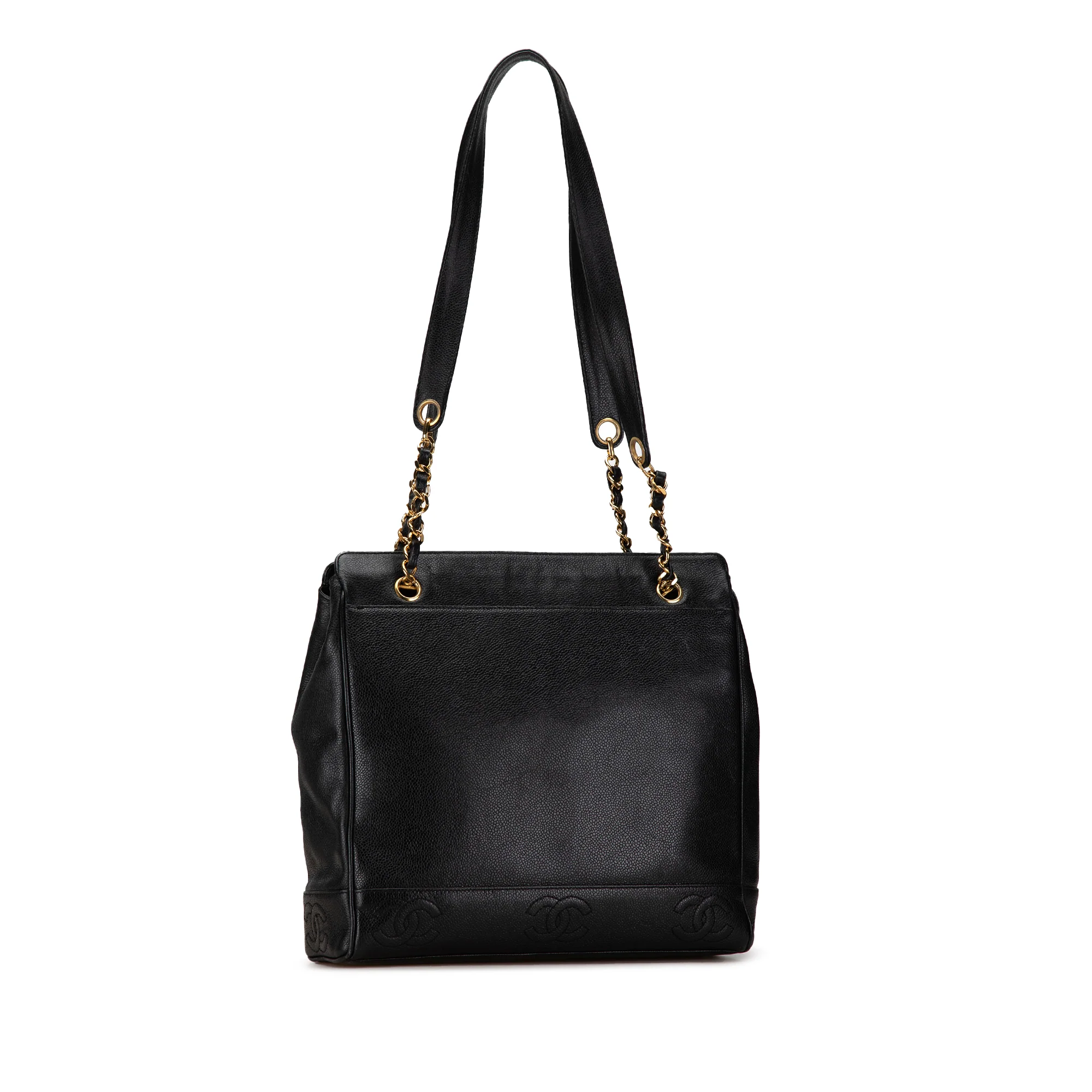 Chanel | Pre-Owned Triple CC Caviar Shoulder Bag | Black - Image 4
