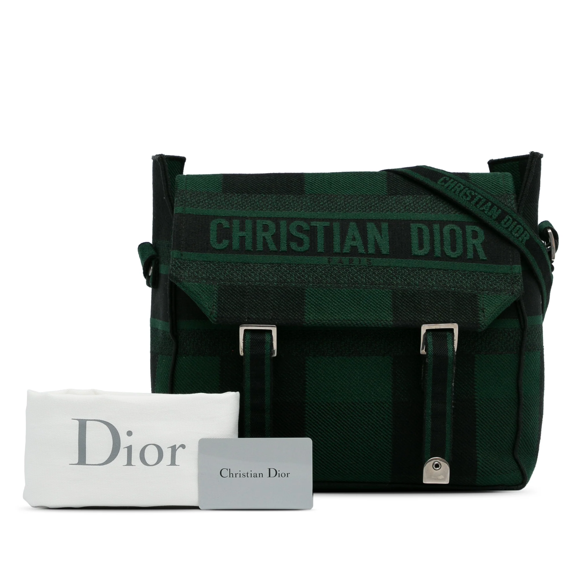Dior | Pre-Owned Diorcamp Messenger Bag | Green - Image 2