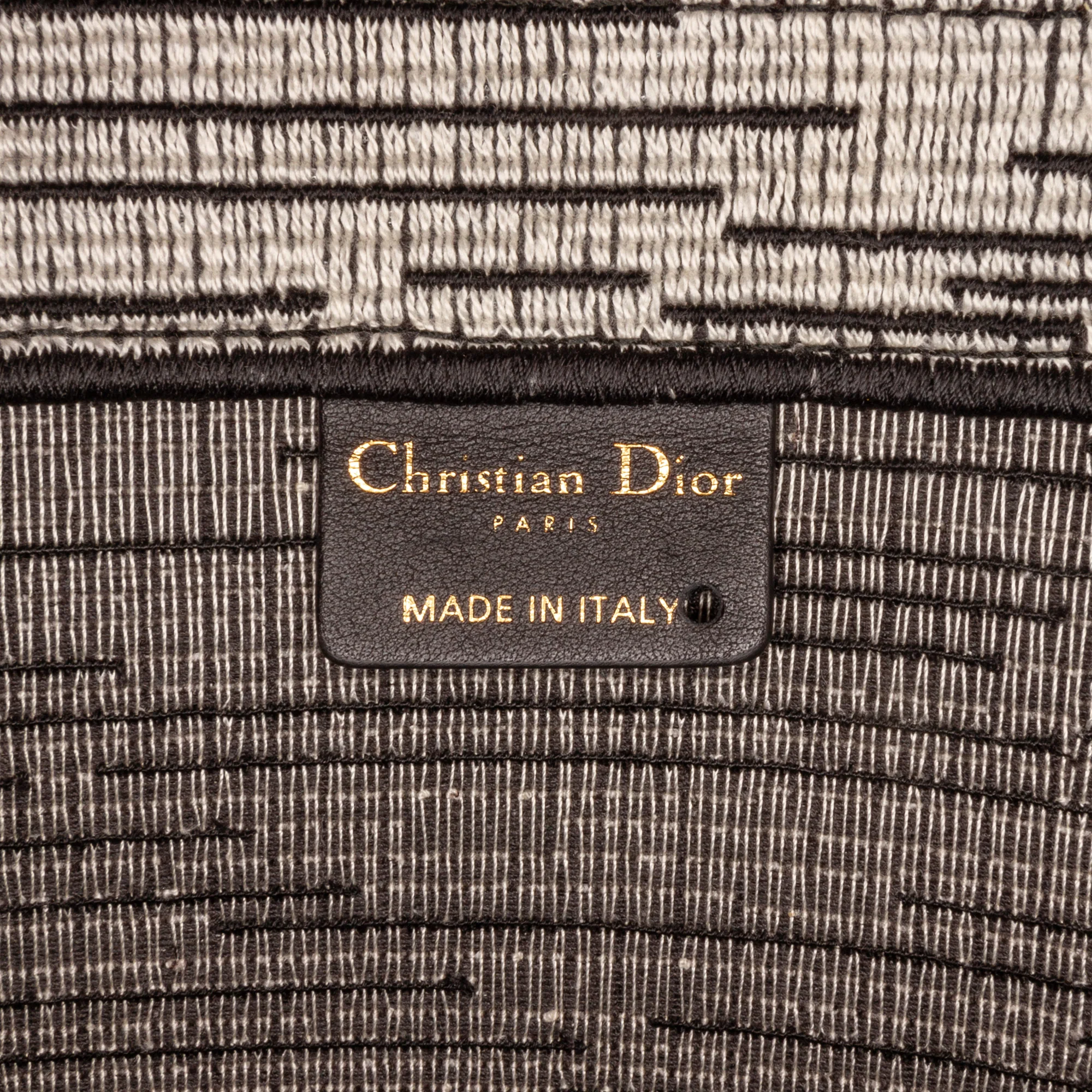Dior | Pre-Owned Large French Flag Book Tote | Blue - Image 8