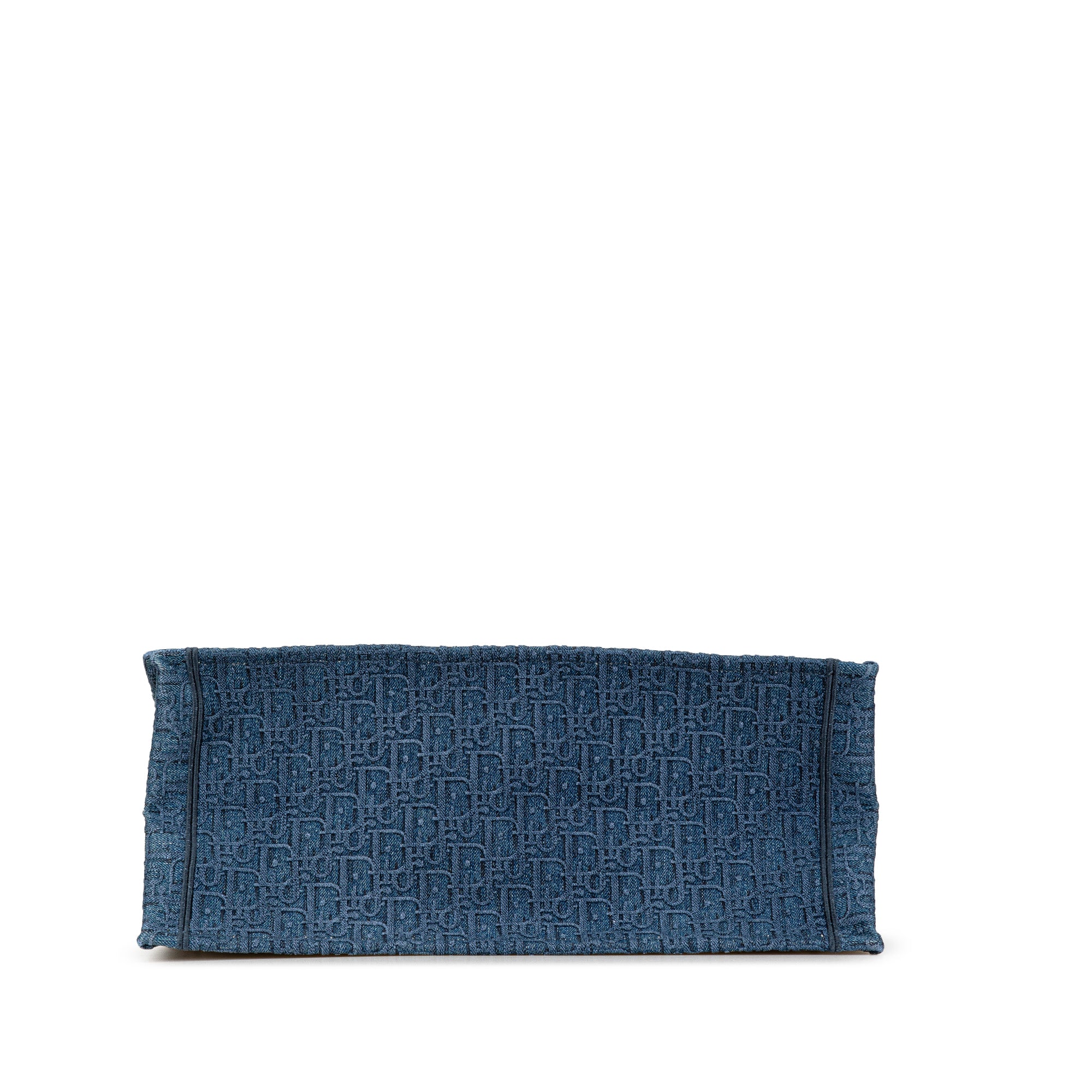 Dior | Pre-Owned Large Oblique Denim Book Tote | Blue - Image 3