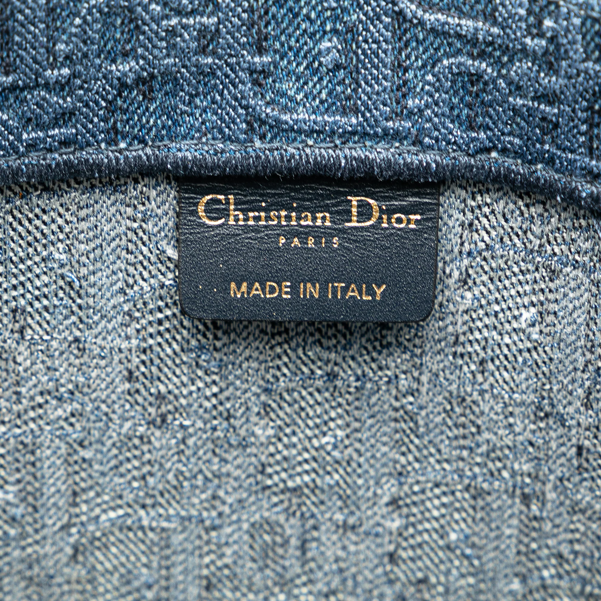 Dior | Pre-Owned Large Oblique Denim Book Tote | Blue - Image 5