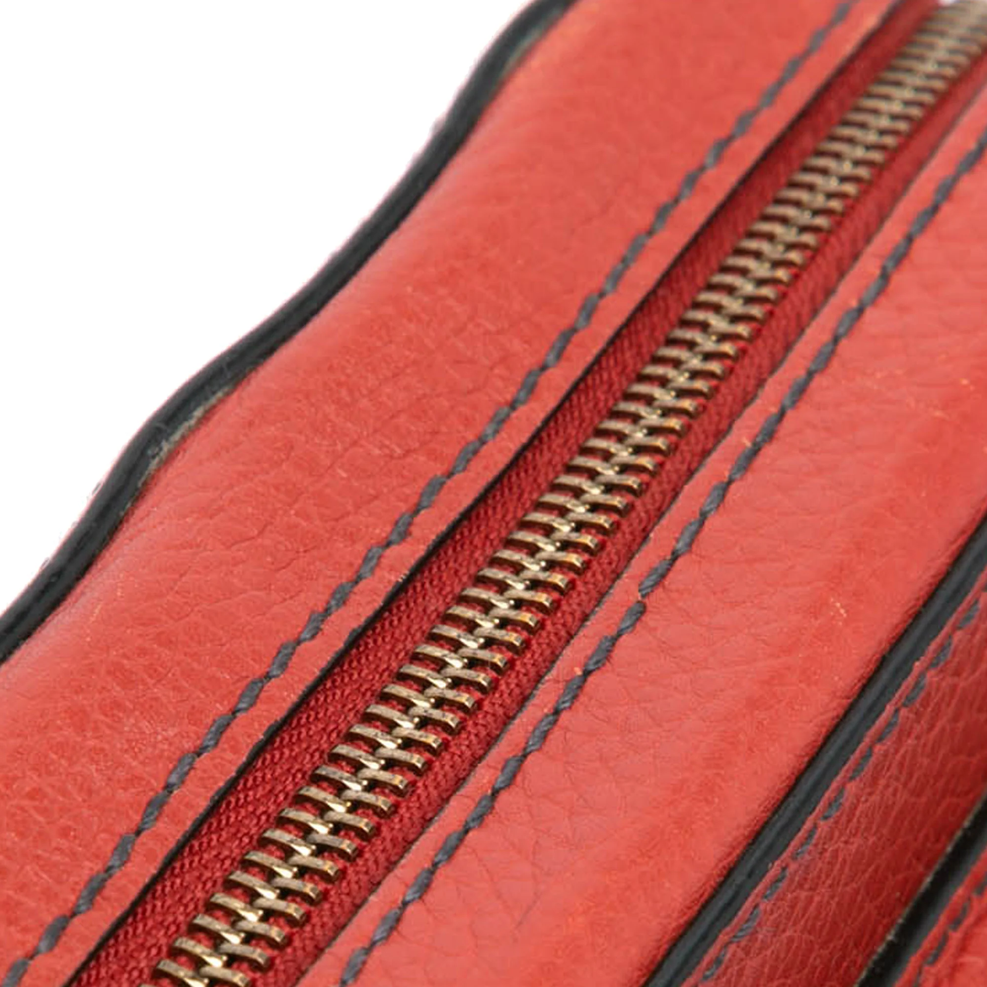 Dior | Pre-Owned Leather JAdior Camera Bag | Red - Image 11