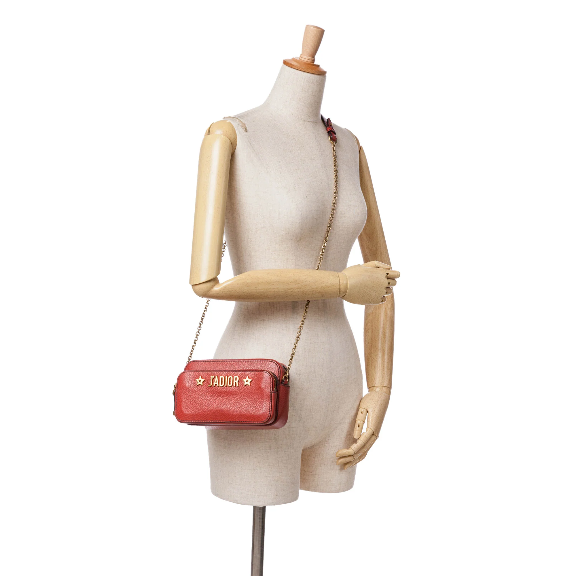 Dior | Pre-Owned Leather JAdior Camera Bag | Red - Image 2