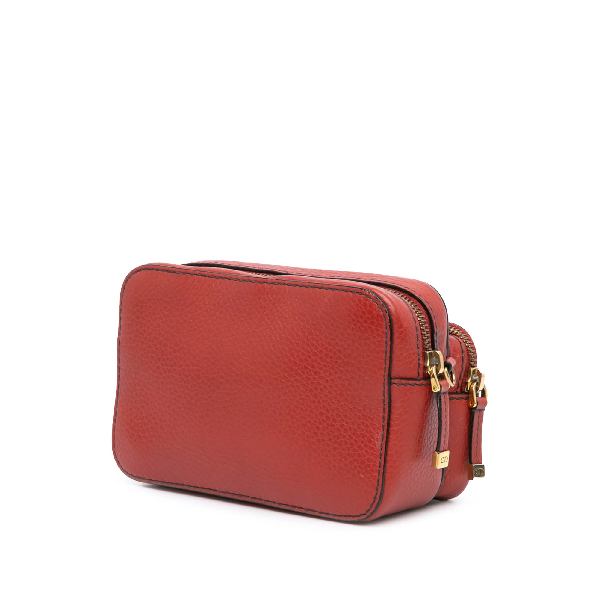 Dior | Pre-Owned Leather JAdior Camera Bag | Red - Image 4