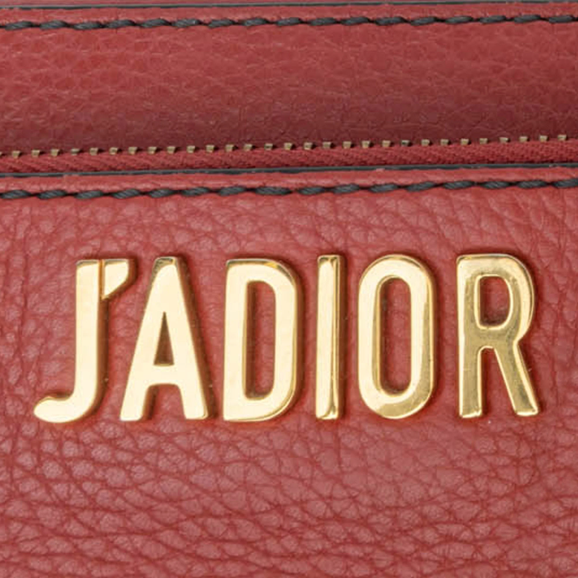 Dior | Pre-Owned Leather JAdior Camera Bag | Red - Image 9