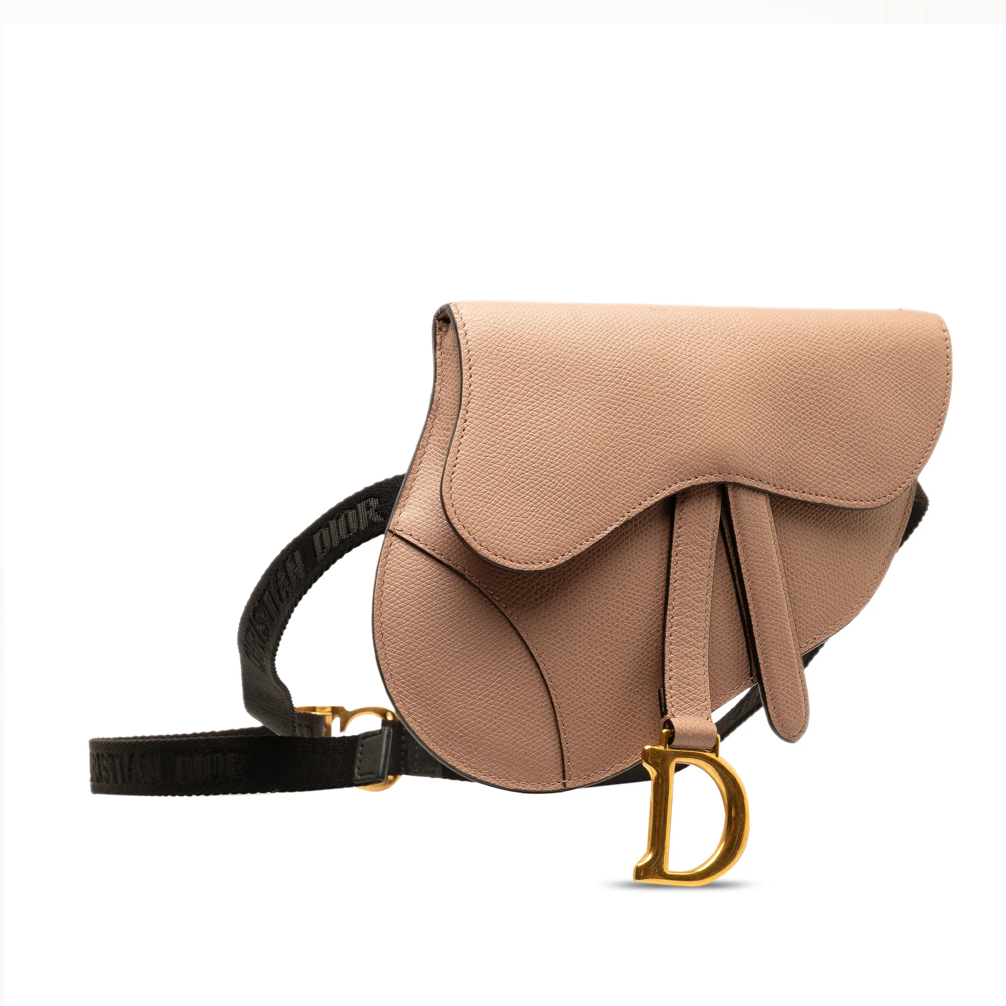 Dior | Pre-Owned Leather Saddle Belt Bag | Brown/Nude - Image 4