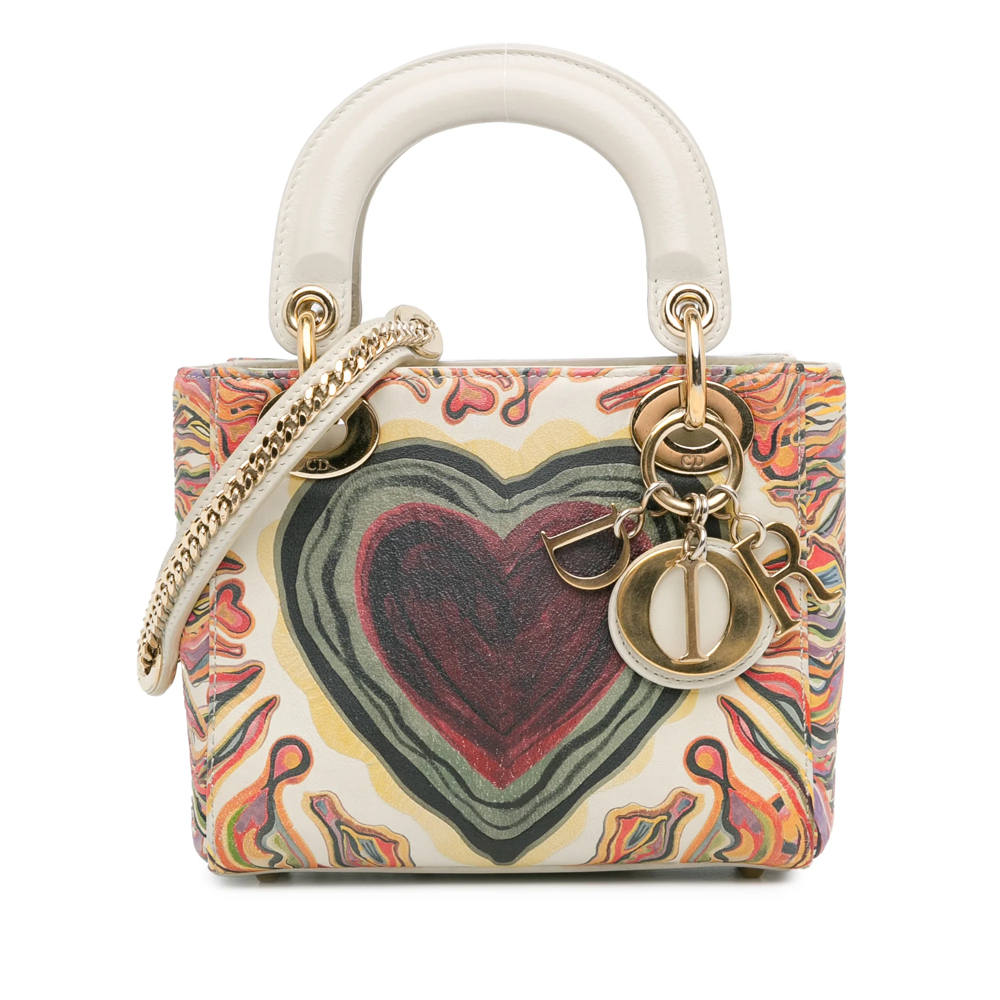 Dior | Pre-Owned Limited Edition Mini Calfskin Lady DiorAmour Lady Dior | White